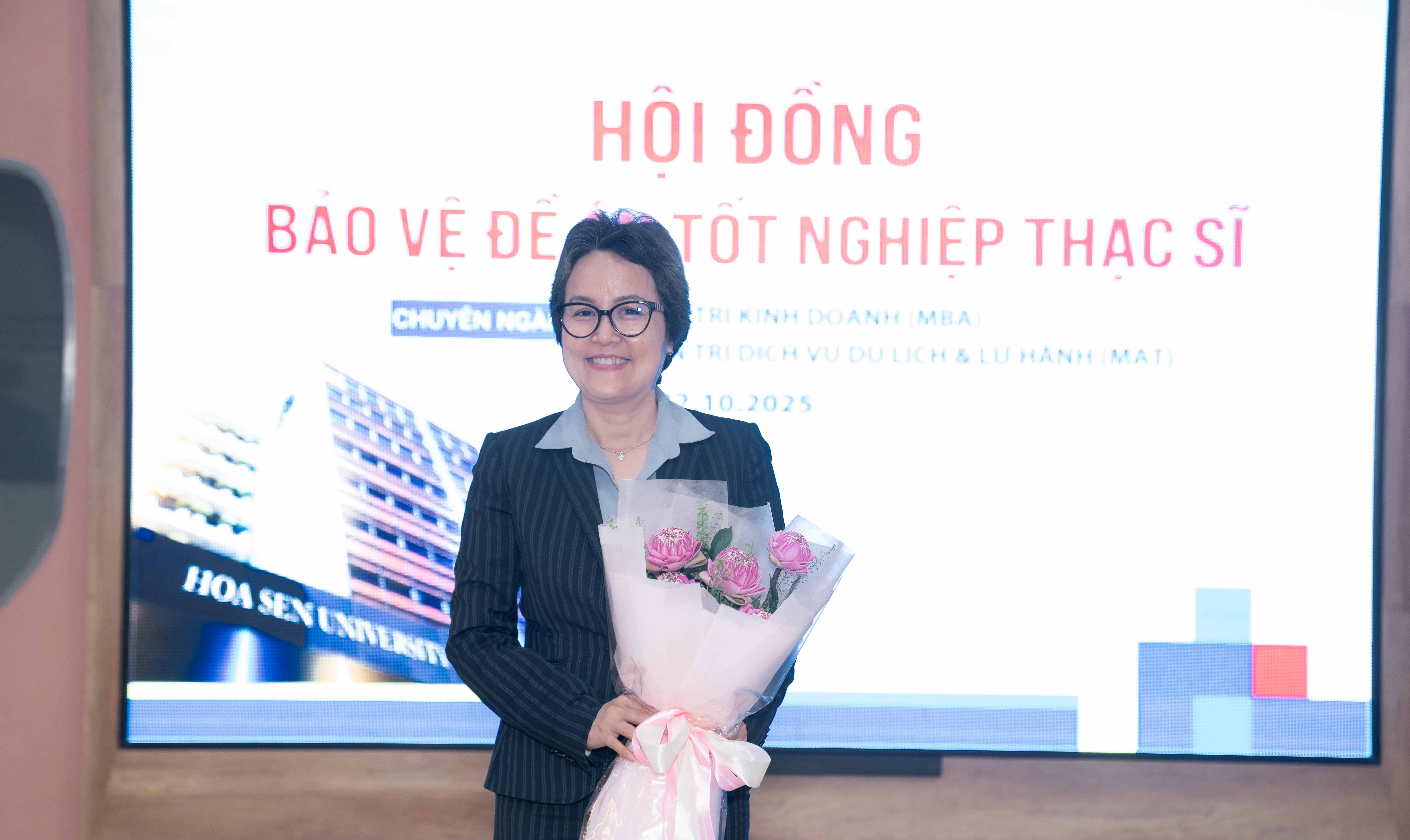 Học viên Quản trị kinh doanh (MBA) Đại học Hoa Sen bảo vệ đề án tốt nghiệp Thạc sĩ