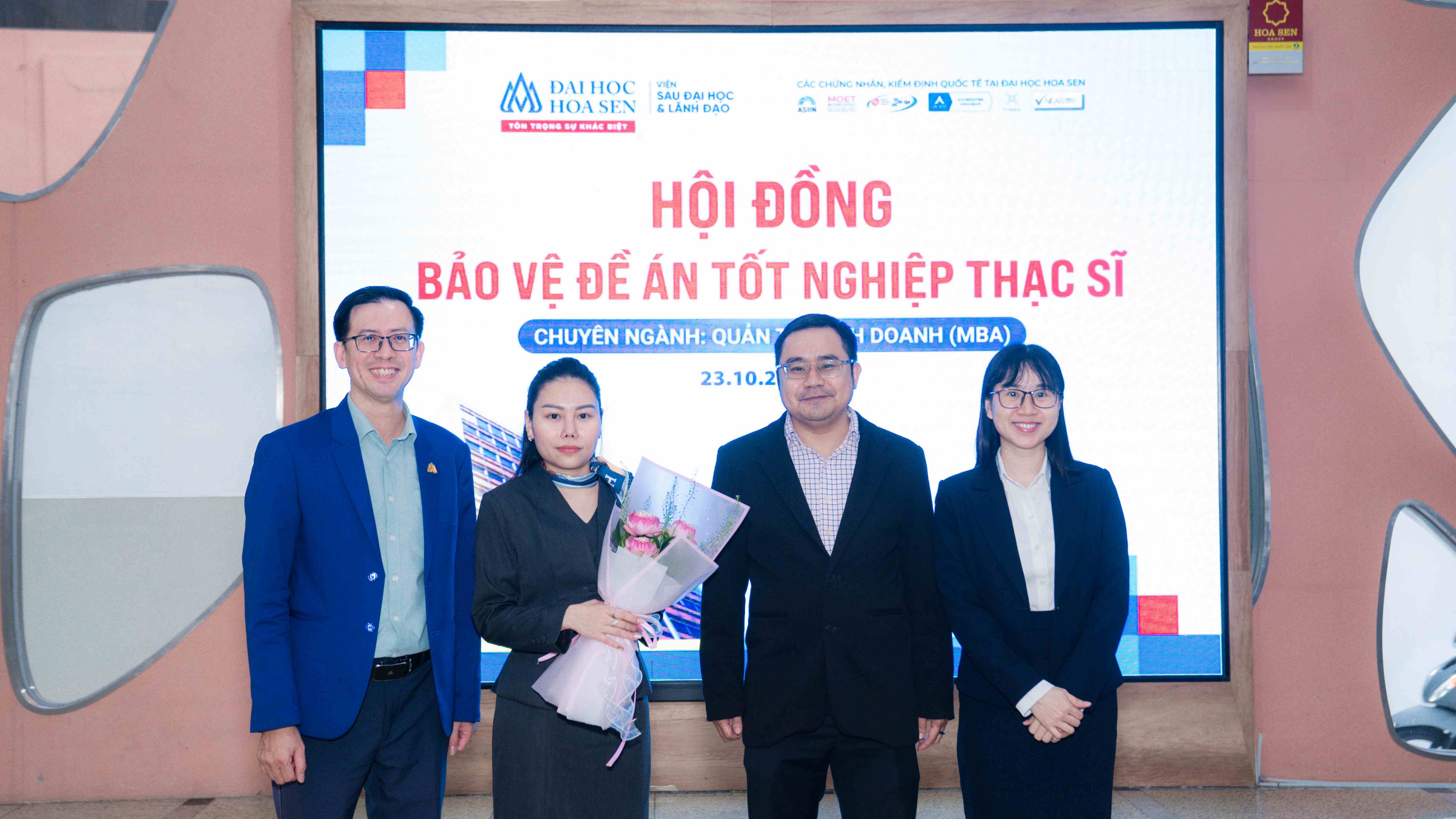 Học viên MBA Đại học Hoa Sen bảo vệ đề án tốt nghiệp Thạc sĩ
