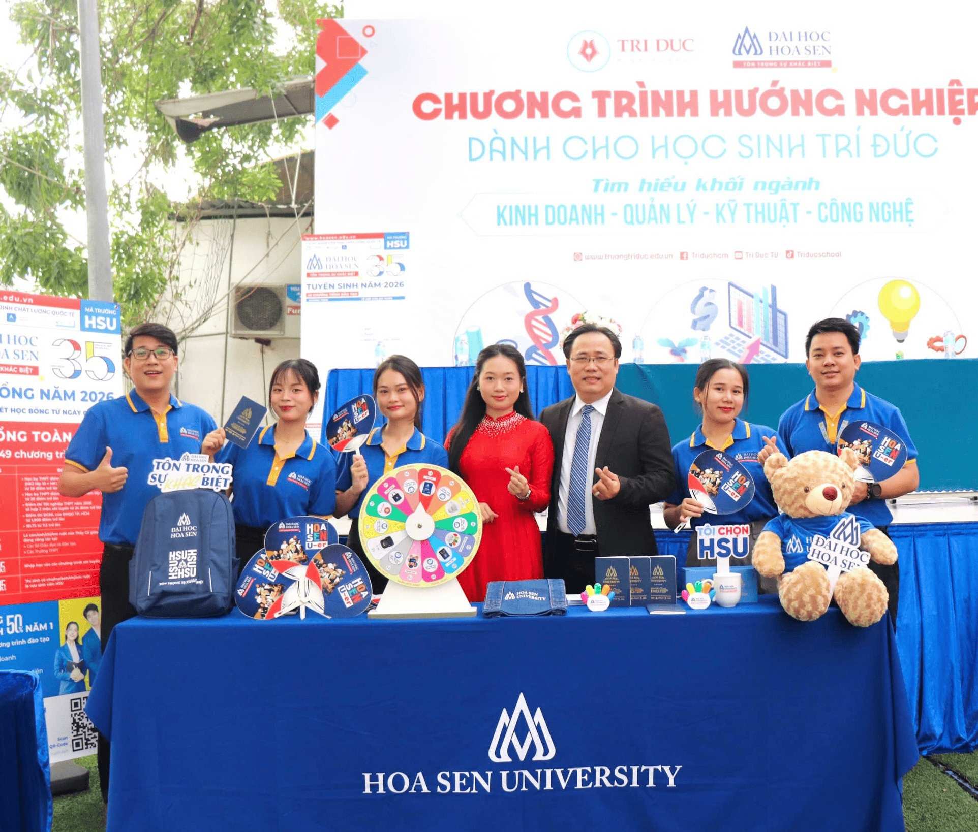 Trường Đại học Hoa Sen “Đốt Cháy” ngày hội hướng nghiệp tại THPT Trí Đức năm 2025