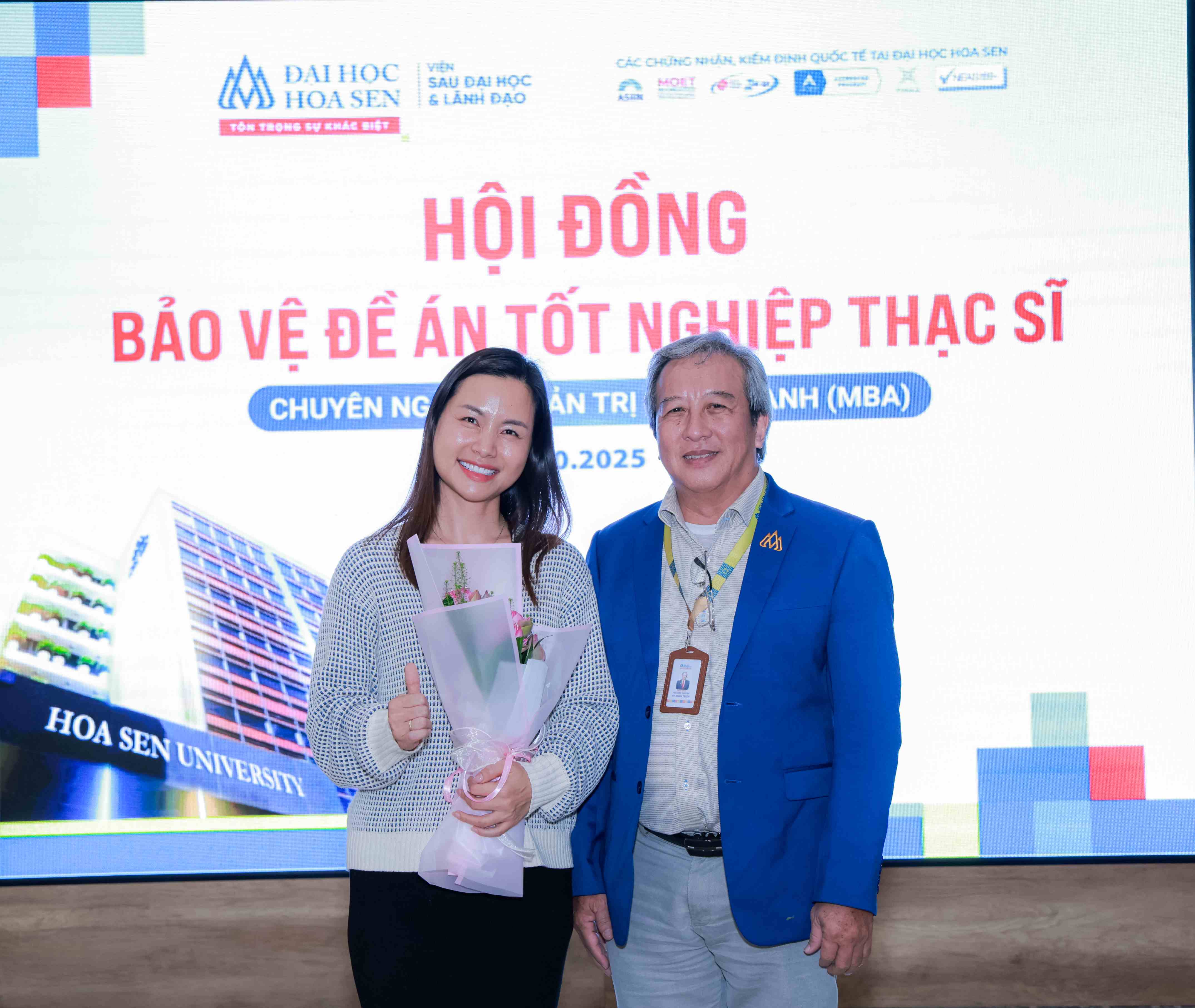 Học viên MBA Đại học Hoa Sen bảo vệ đề án tốt nghiệp Thạc sĩ