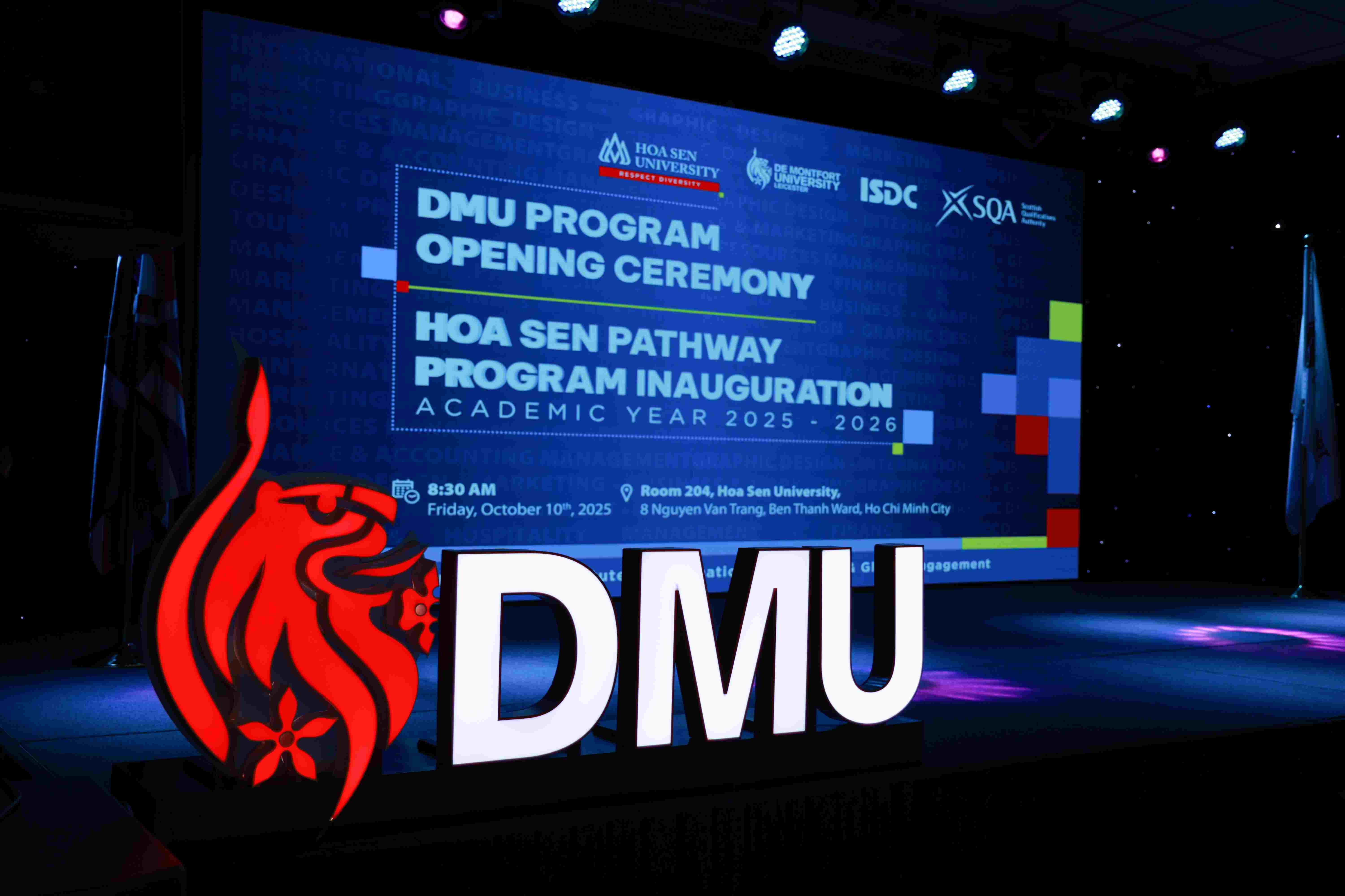 Lễ Khai giảng CT Liên kết Quốc tế DMU–HSU và Hoa Sen Pathway