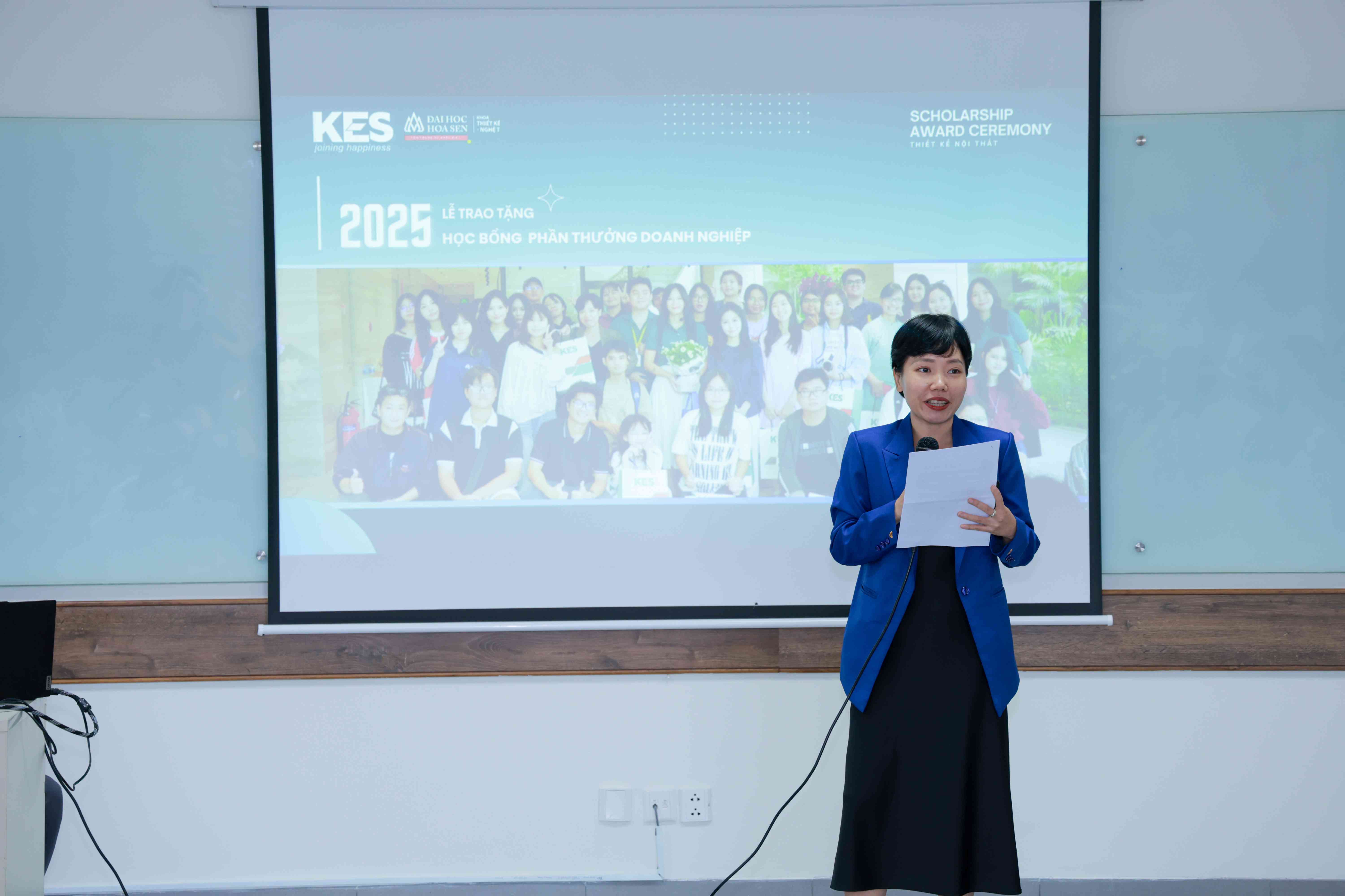 Sự kiện Trao học bổng cho sinh viên ngành thiết kế nội thất HSU