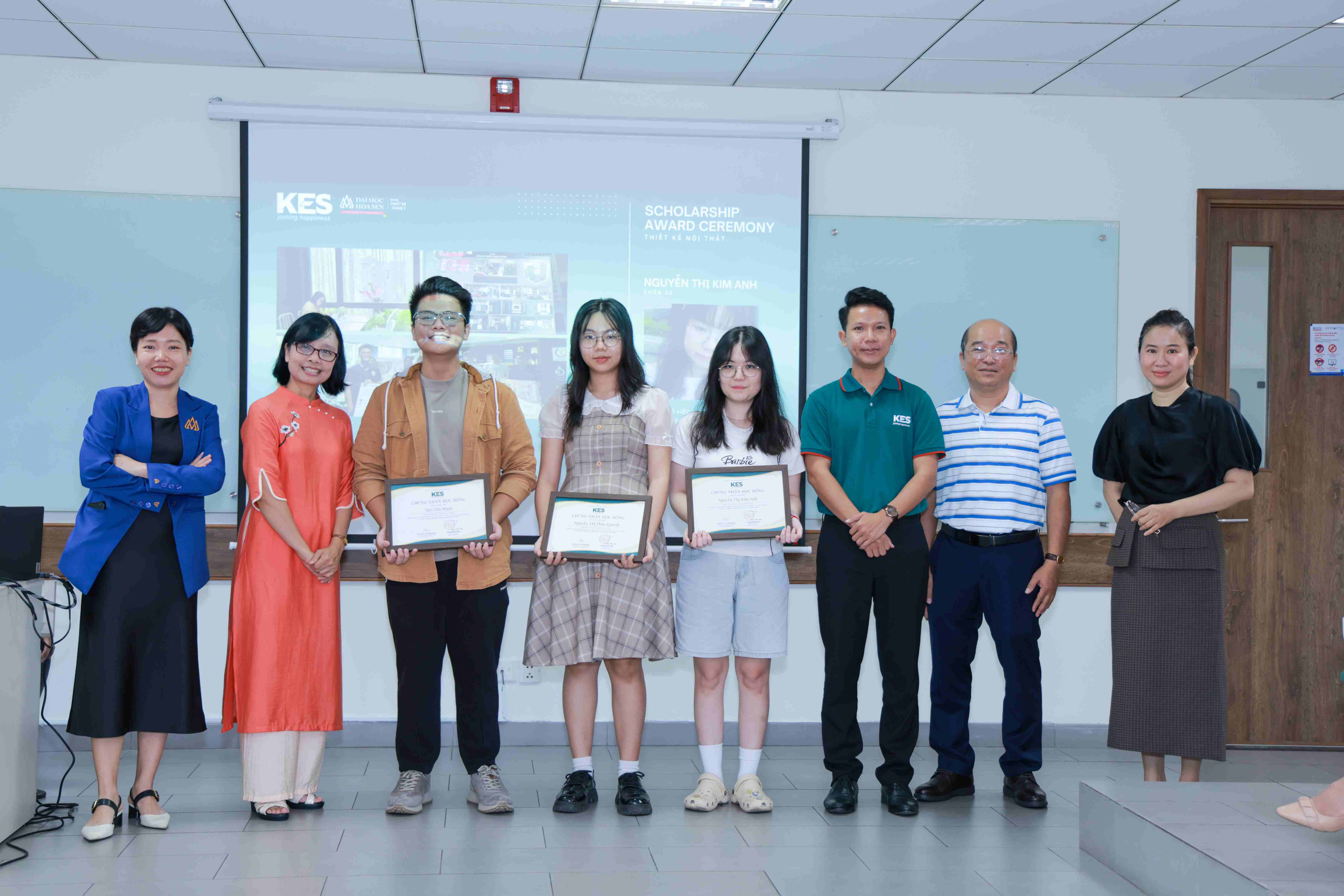 Sự kiện Trao học bổng cho sinh viên ngành thiết kế nội thất HSU