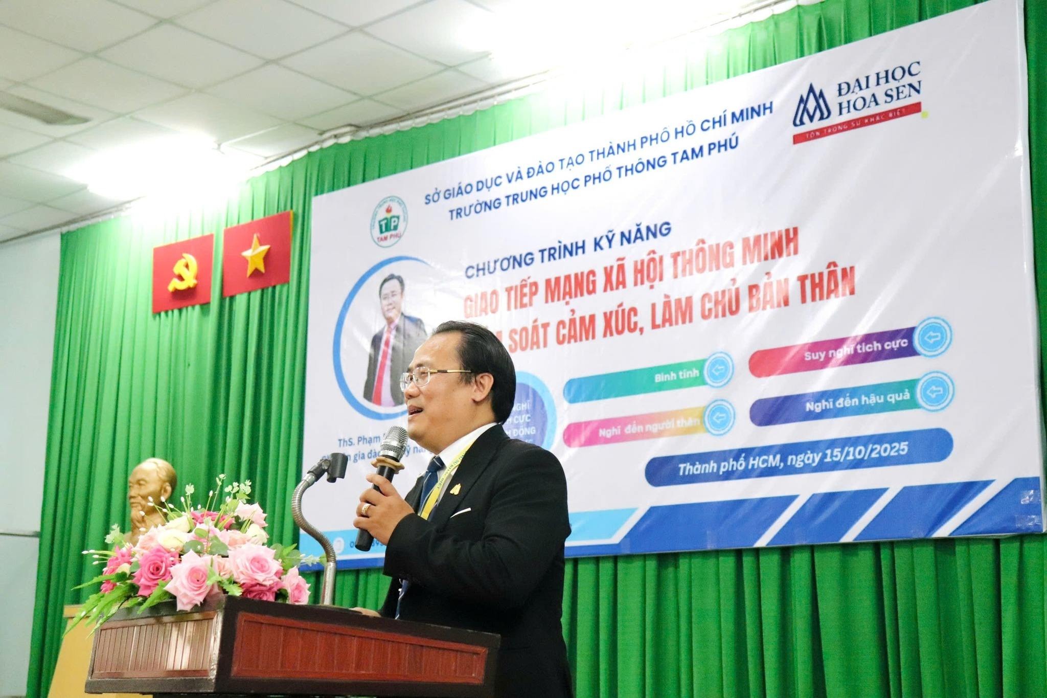 Trường THPT Tam Phú cùng HSU – Hành trình “Kiểm soát cảm xúc, làm chủ bản thân” 2025