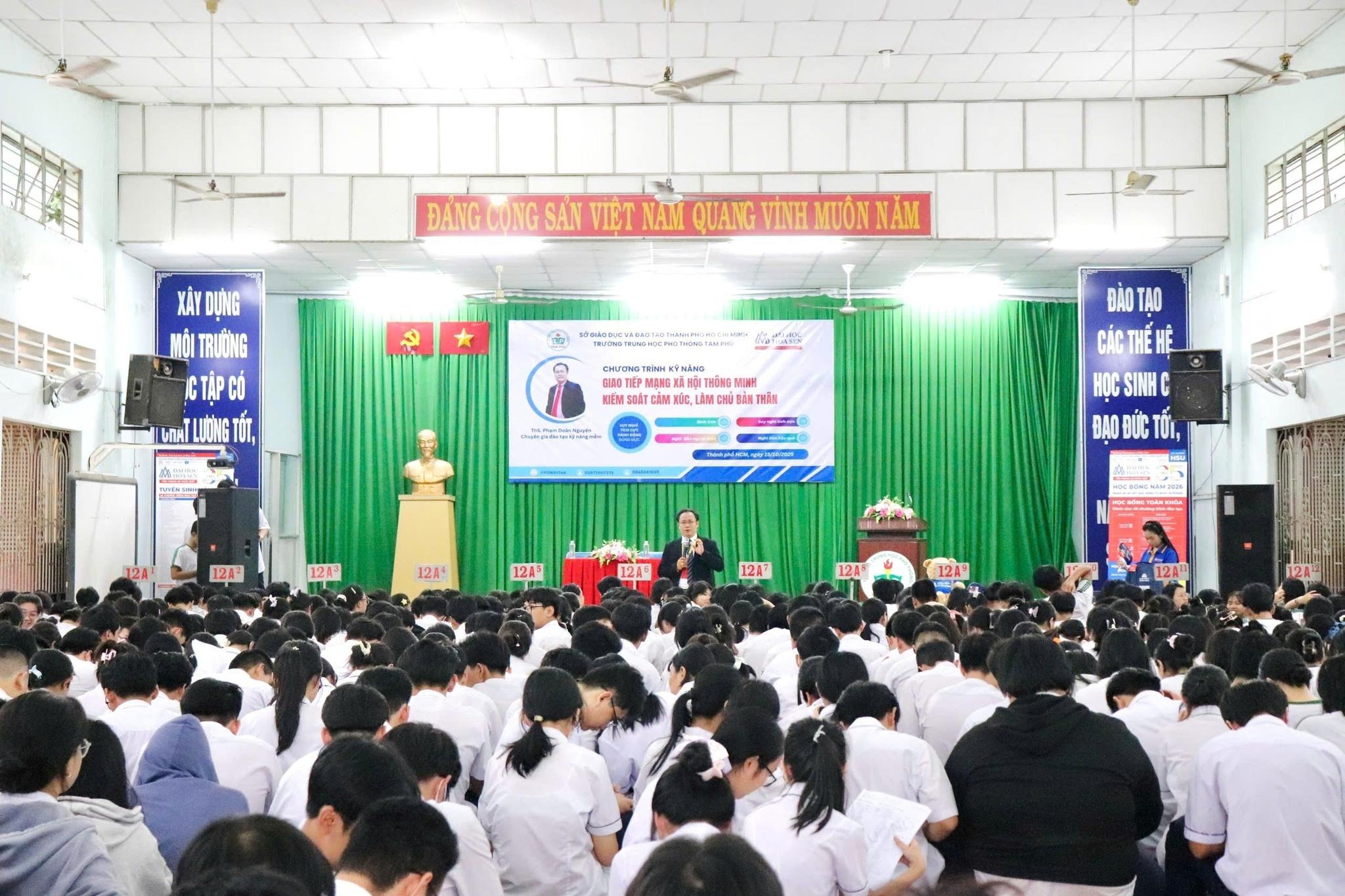 Trường THPT Tam Phú cùng HSU – Hành trình “Kiểm soát cảm xúc, làm chủ bản thân” 2025