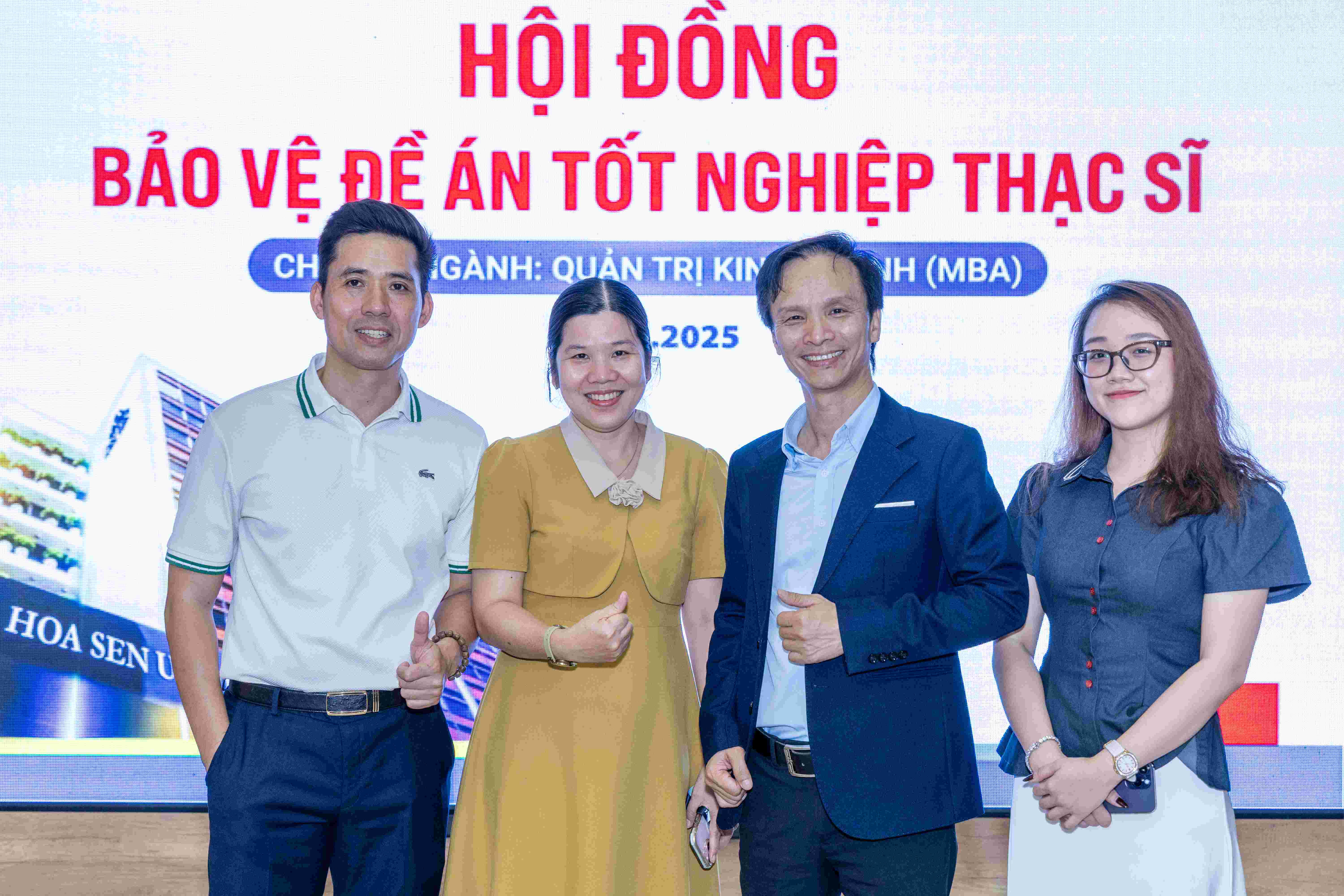 Học viên MBA Đại học Hoa Sen bảo vệ đề án tốt nghiệp Thạc sĩ