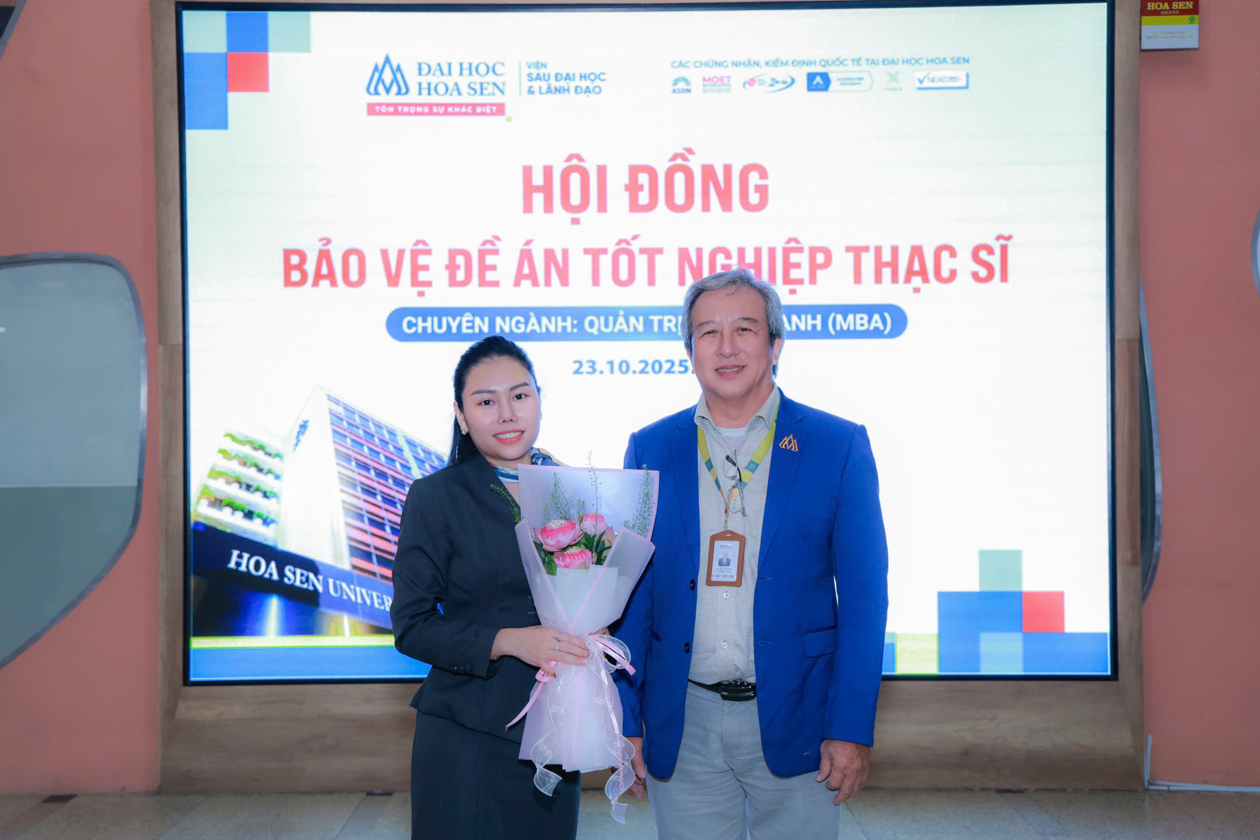 Học viên MBA Đại học Hoa Sen bảo vệ đề án tốt nghiệp Thạc sĩ