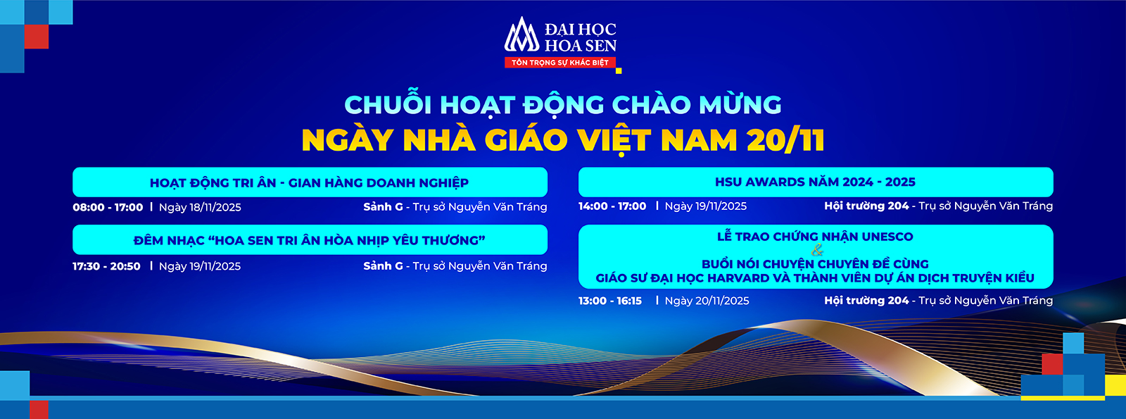 Chuỗi hoạt động chào mừng Ngày Nhà giáo Việt Nam 20/11