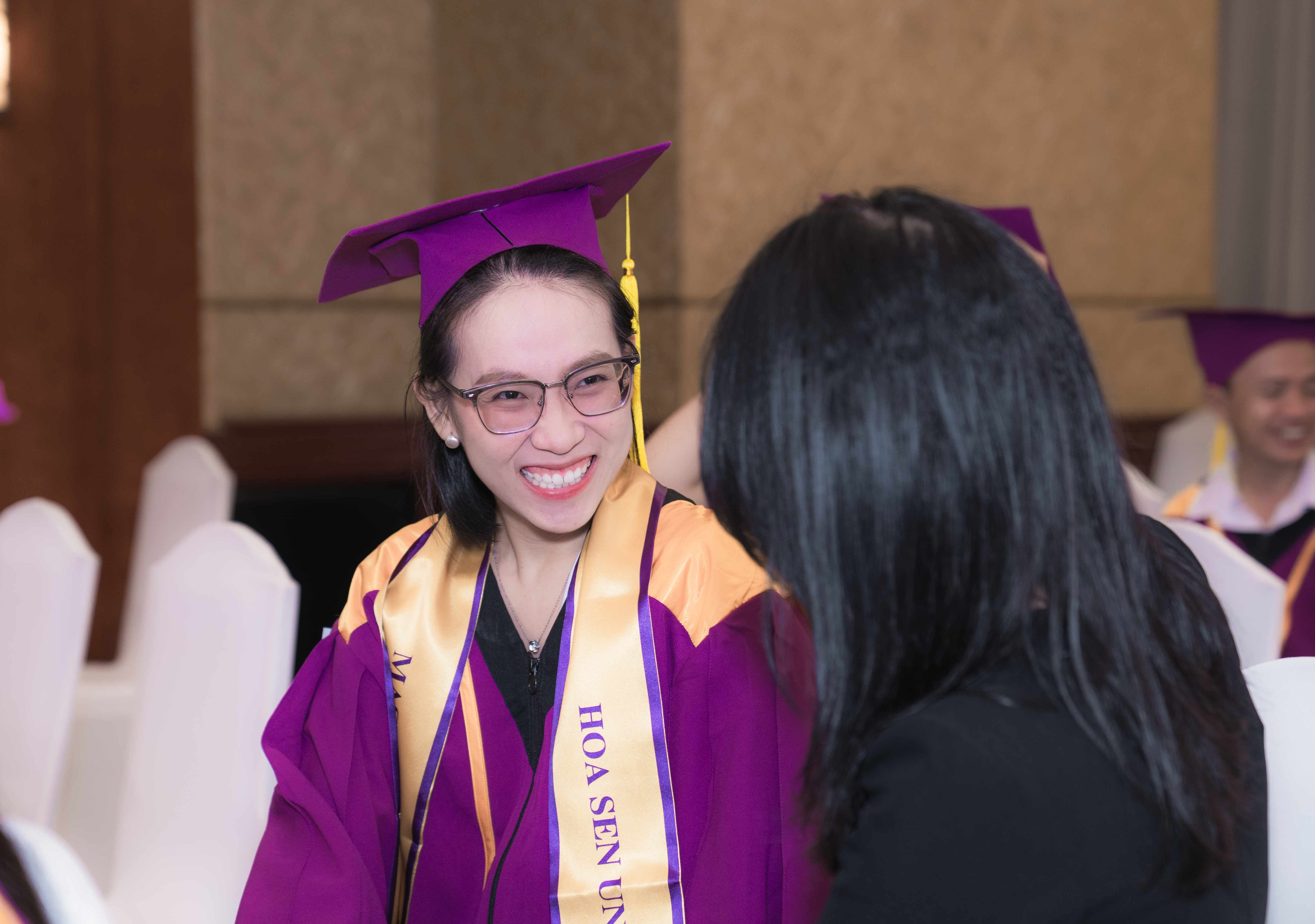 Lễ tốt nghiệp thạc sĩ, lễ khai giảng 2025-2026- Viện sau đại học và Lãnh đạo Đại học Hoa Sen