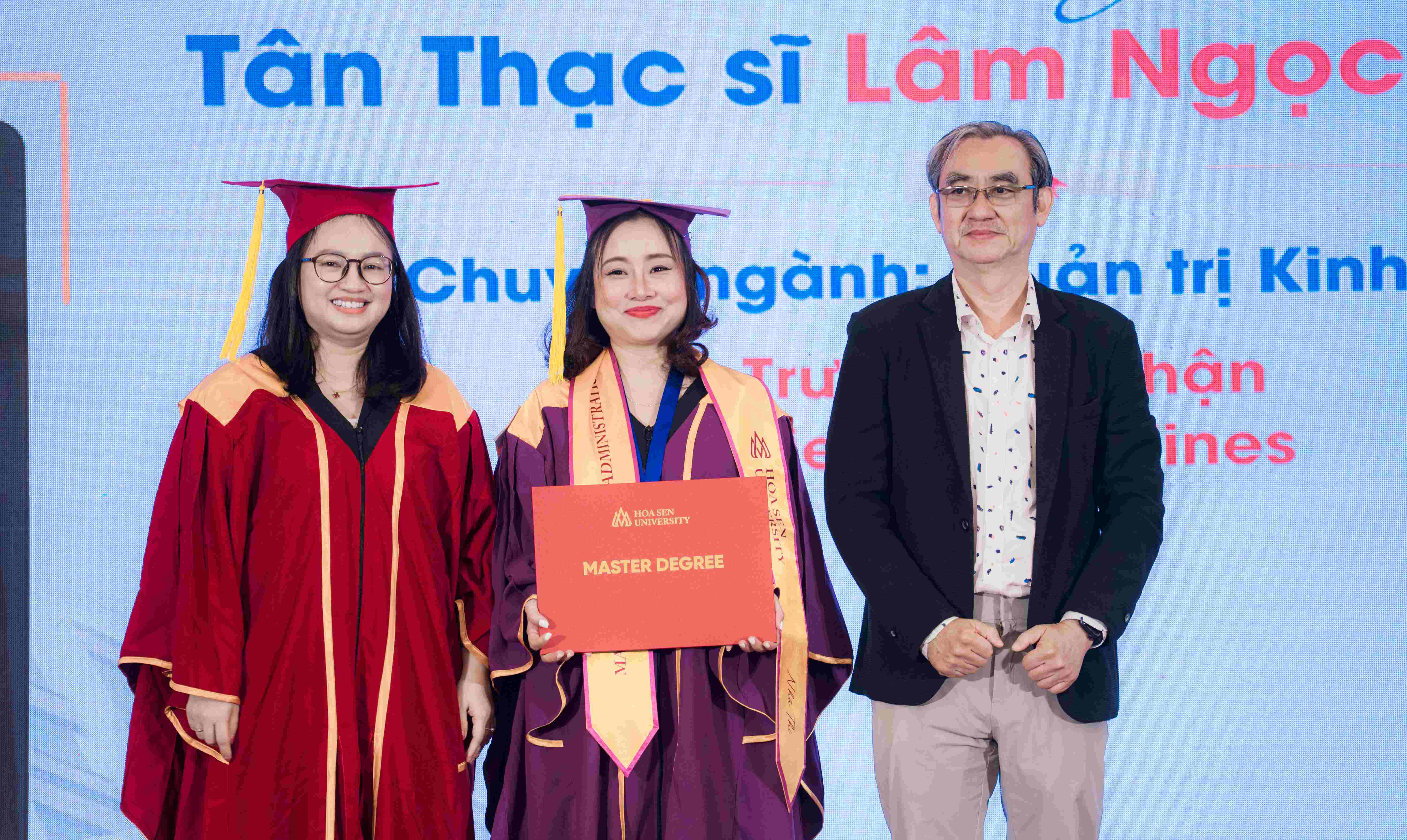 Lễ tốt nghiệp thạc sĩ, lễ khai giảng 2025-2026- Viện sau đại học và Lãnh đạo Đại học Hoa Sen