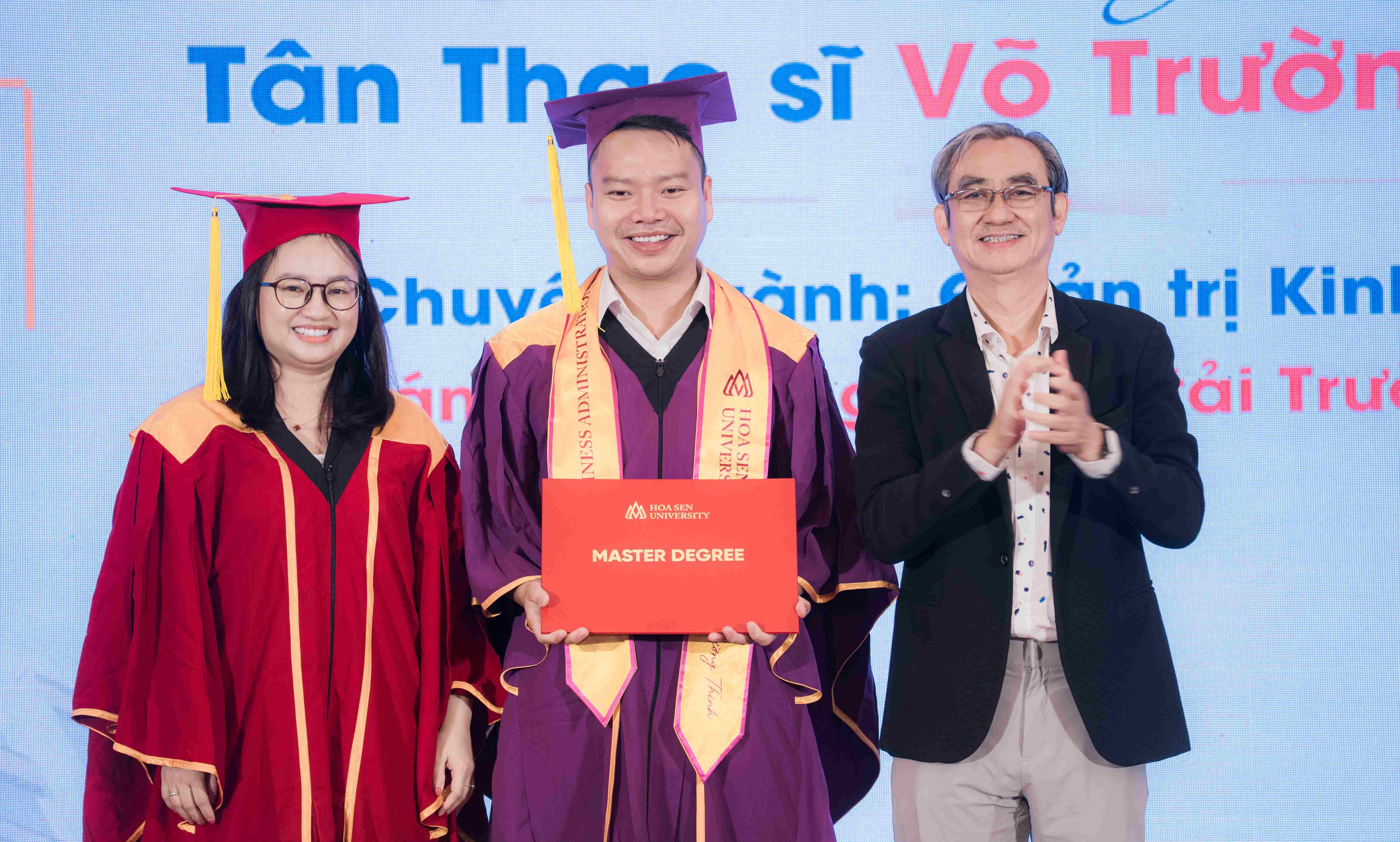 Lễ tốt nghiệp thạc sĩ, lễ khai giảng 2025-2026- Viện sau đại học và Lãnh đạo Đại học Hoa Sen