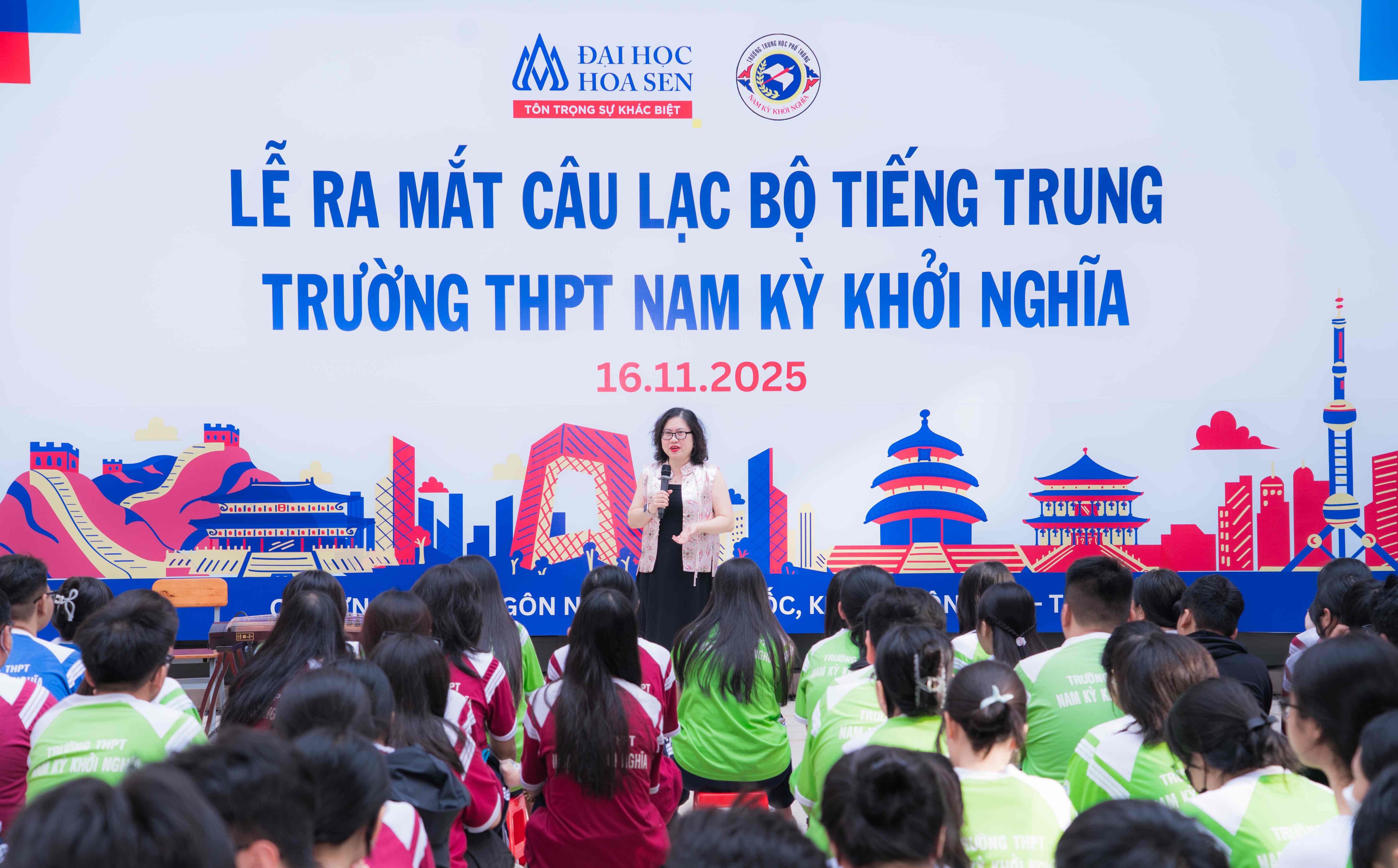 Ra mắt CLB Tiếng Trung tại THPT Nam Kỳ Khởi Nghĩa