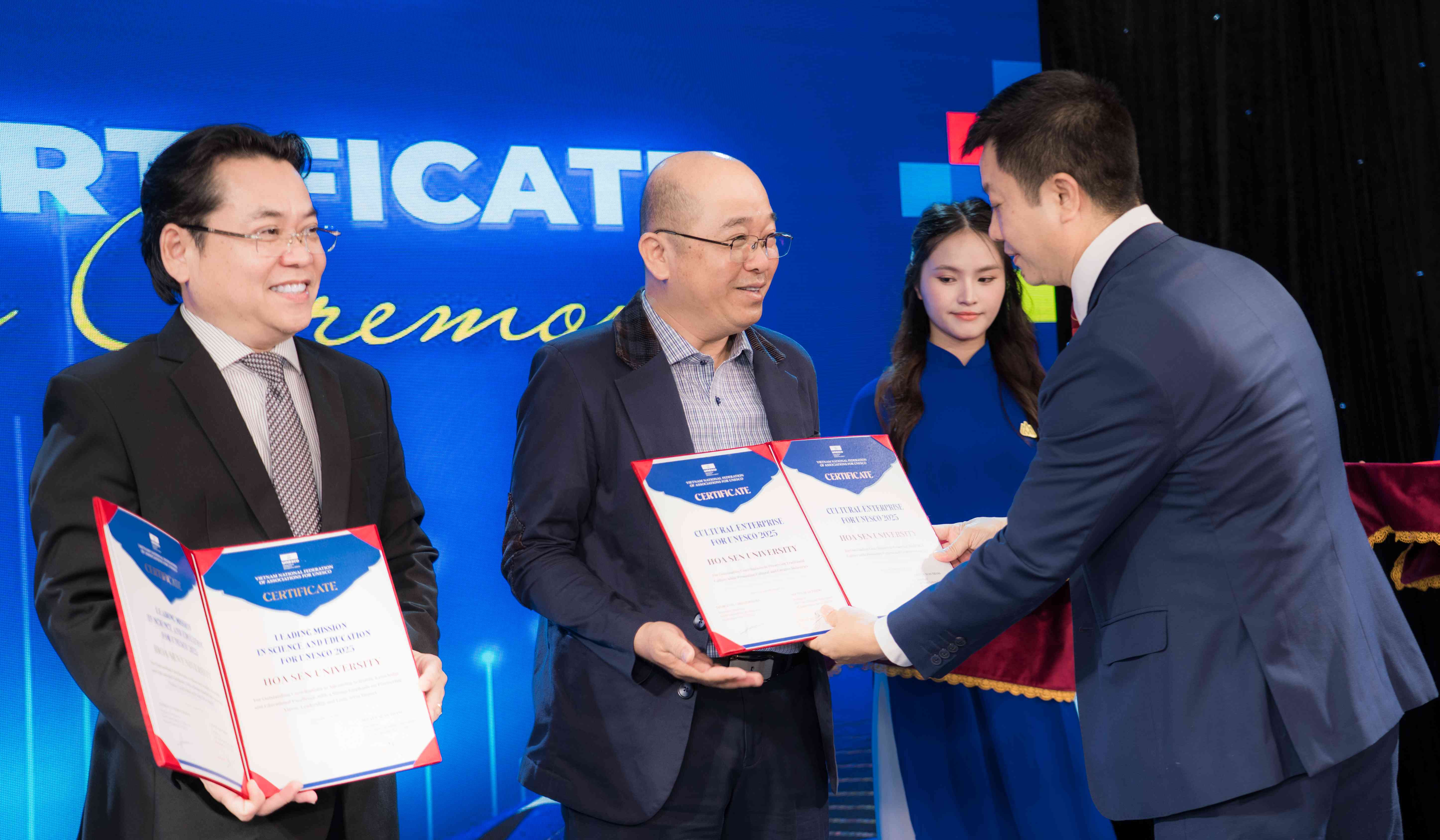 HSU Gains UNESCO Certificates, Elevating Global Status