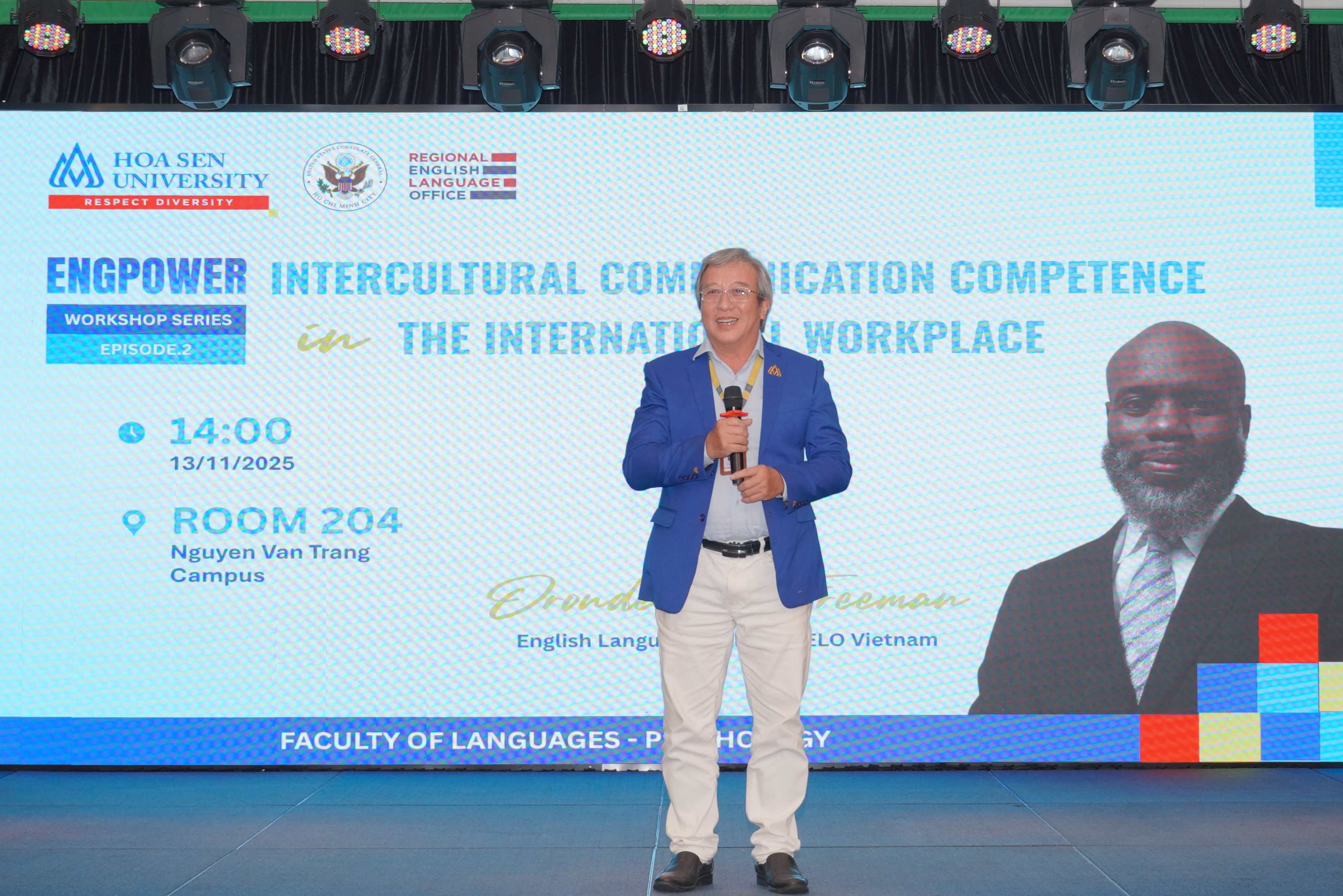 Gần 200 sinh viên 11 trường tham dự hội thảo giao tiếp liên văn hóa tại HSU