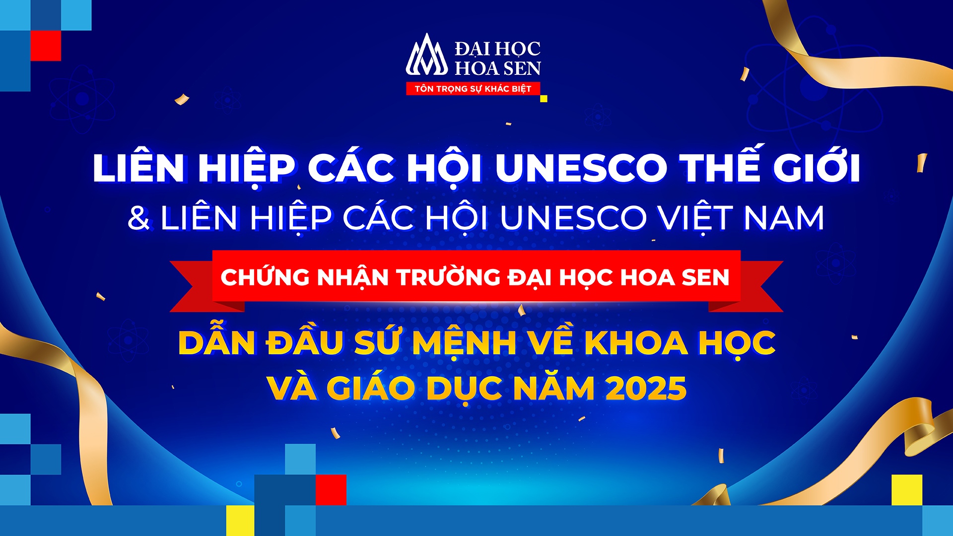 Đại học Hoa Sen đón nhận Chứng nhận UNESCO
