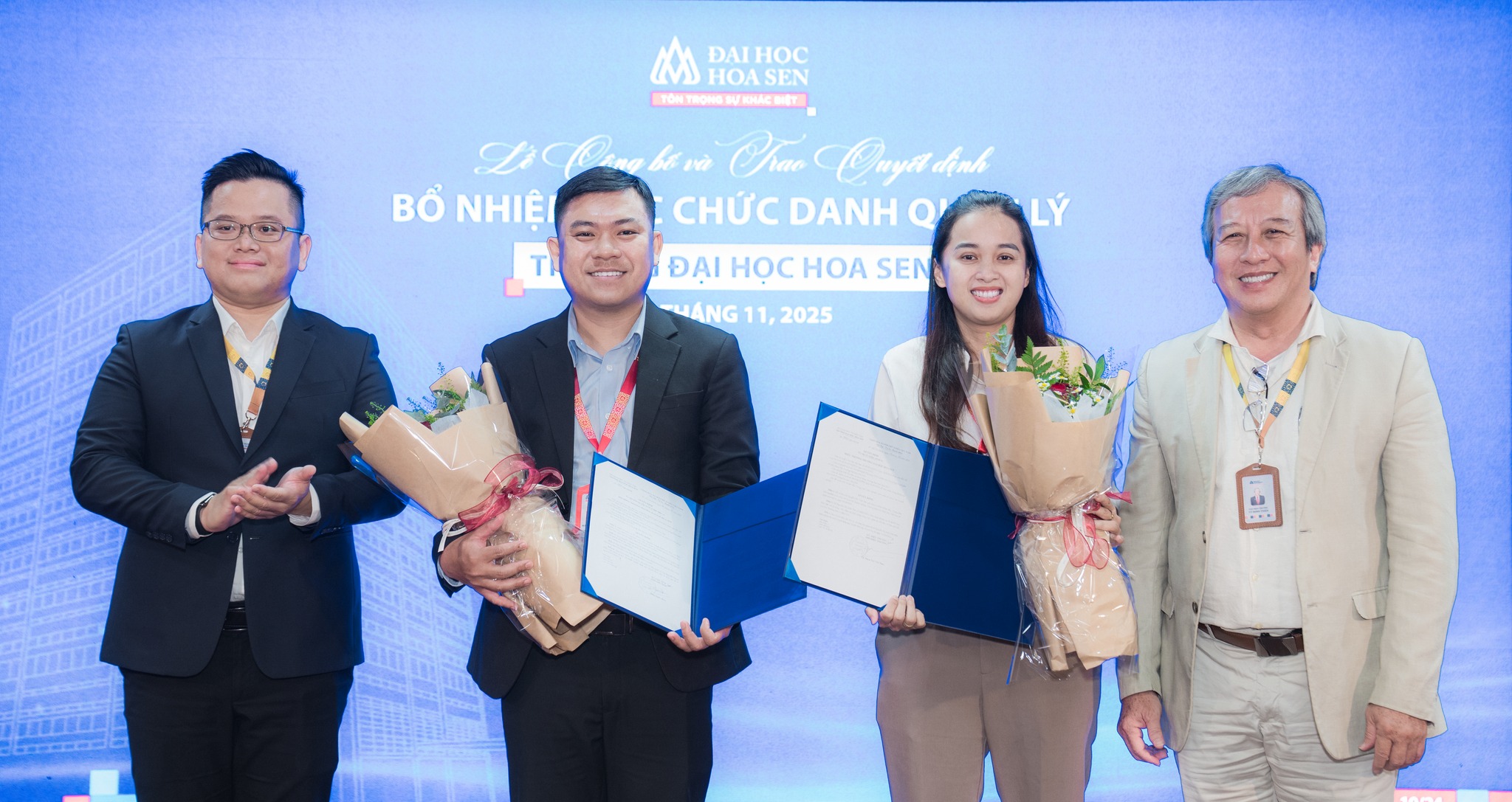 Announcement of Leadership and Management Appointment Decisions at Hoa Sen University