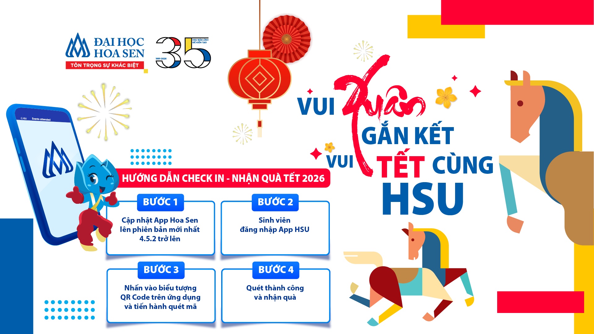Hướng dẫn nhận quà Tết 2026