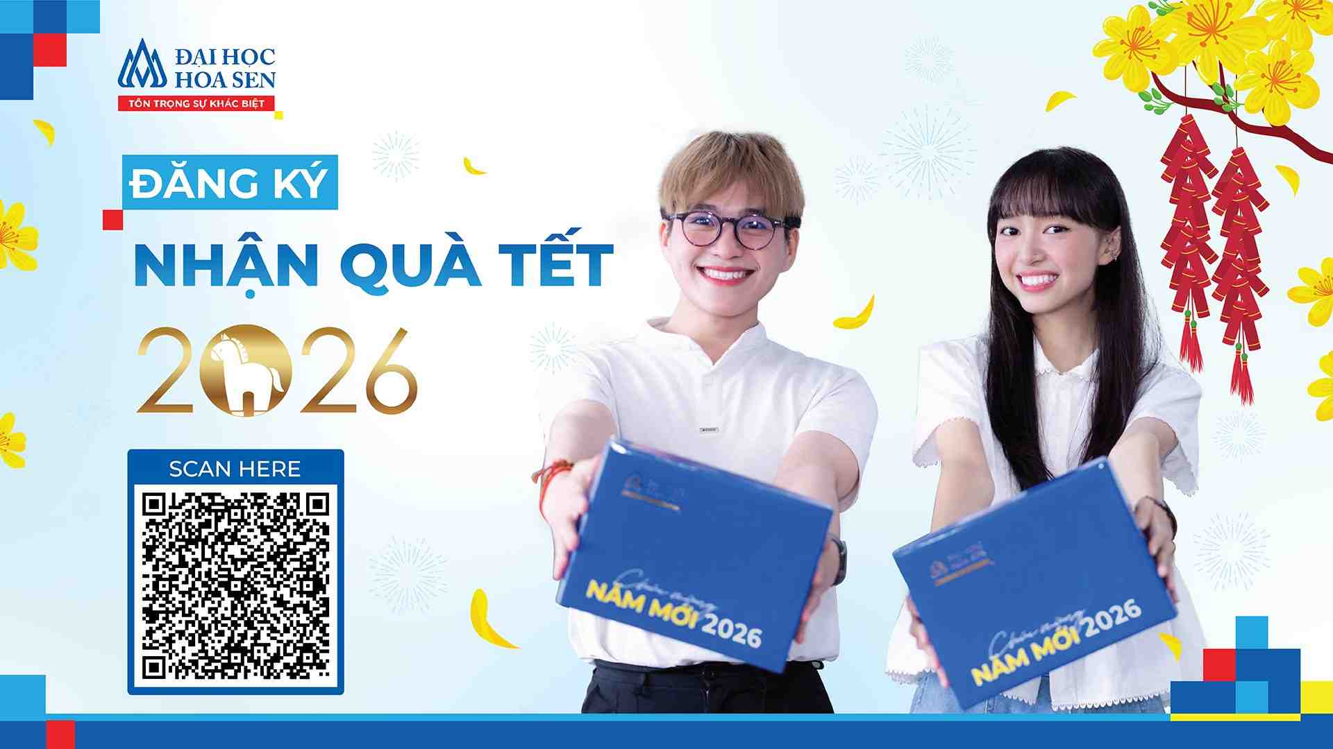 Đăng ký nhận quà Tết HSU: “Điều nhỏ xíu đáng yêu” gửi tặng sinh viên Hoa Sen