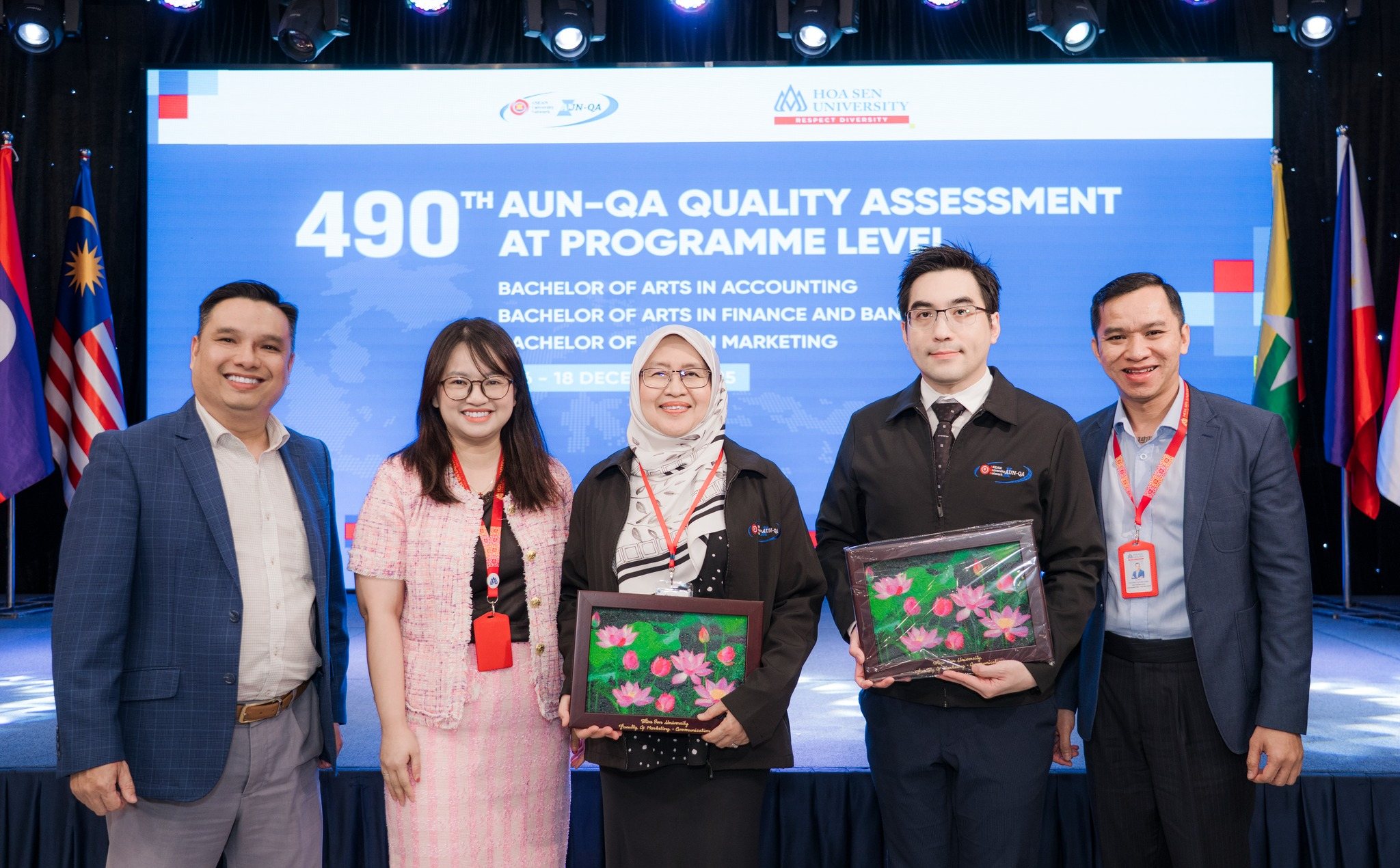 AUN-QA delegation commends 3 HSU undergraduate programs