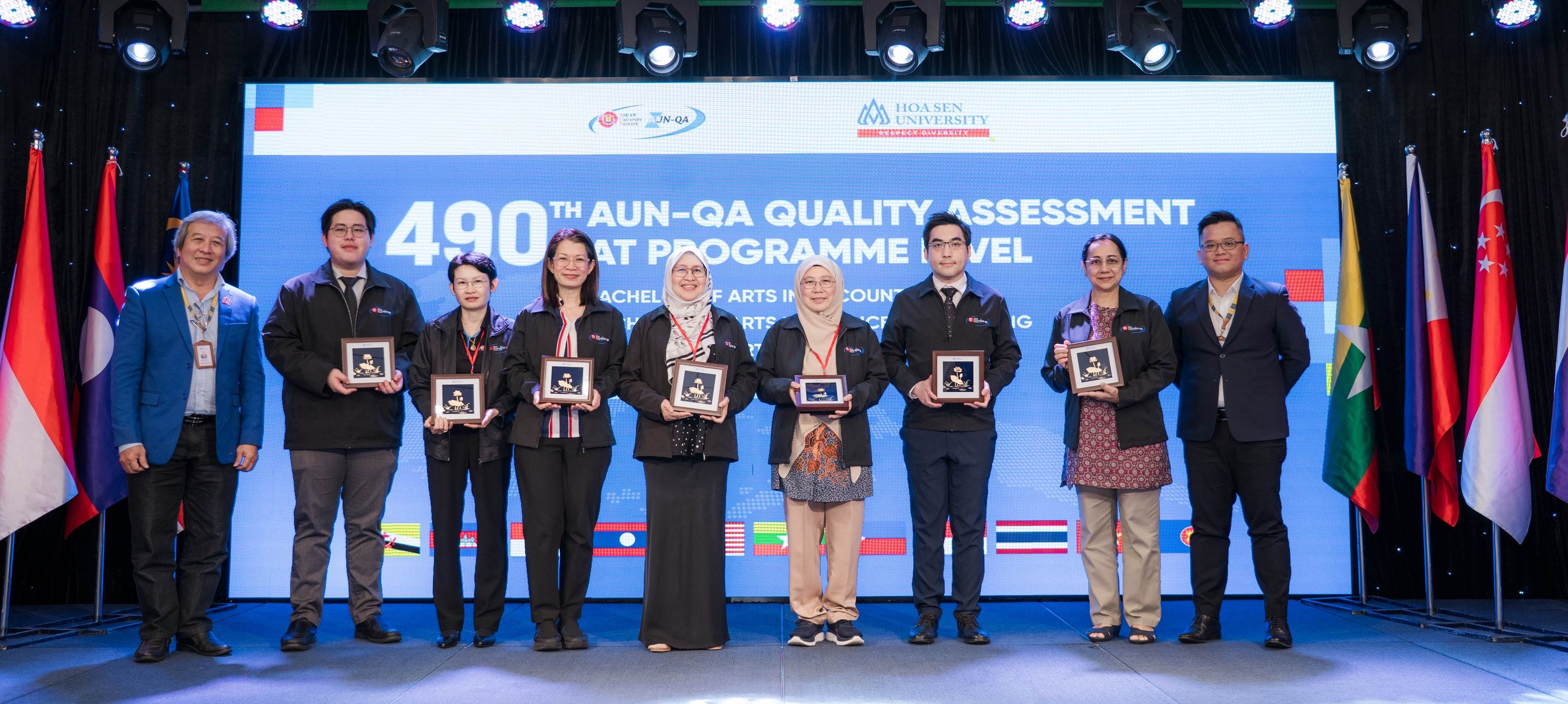 AUN-QA delegation commends 3 HSU undergraduate programs