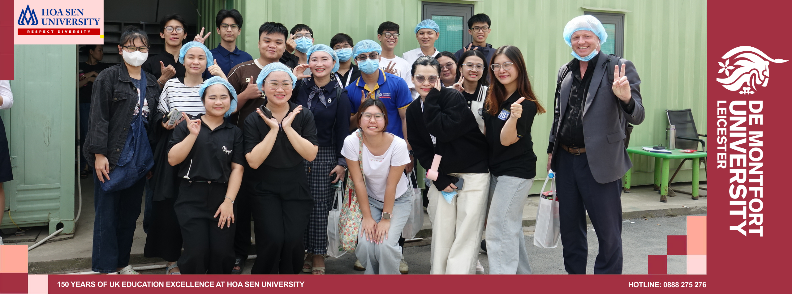 Sinh viên DMU–HSU trải nghiệm mô hình gia vị Việt VIPEP qua field trip thực tế