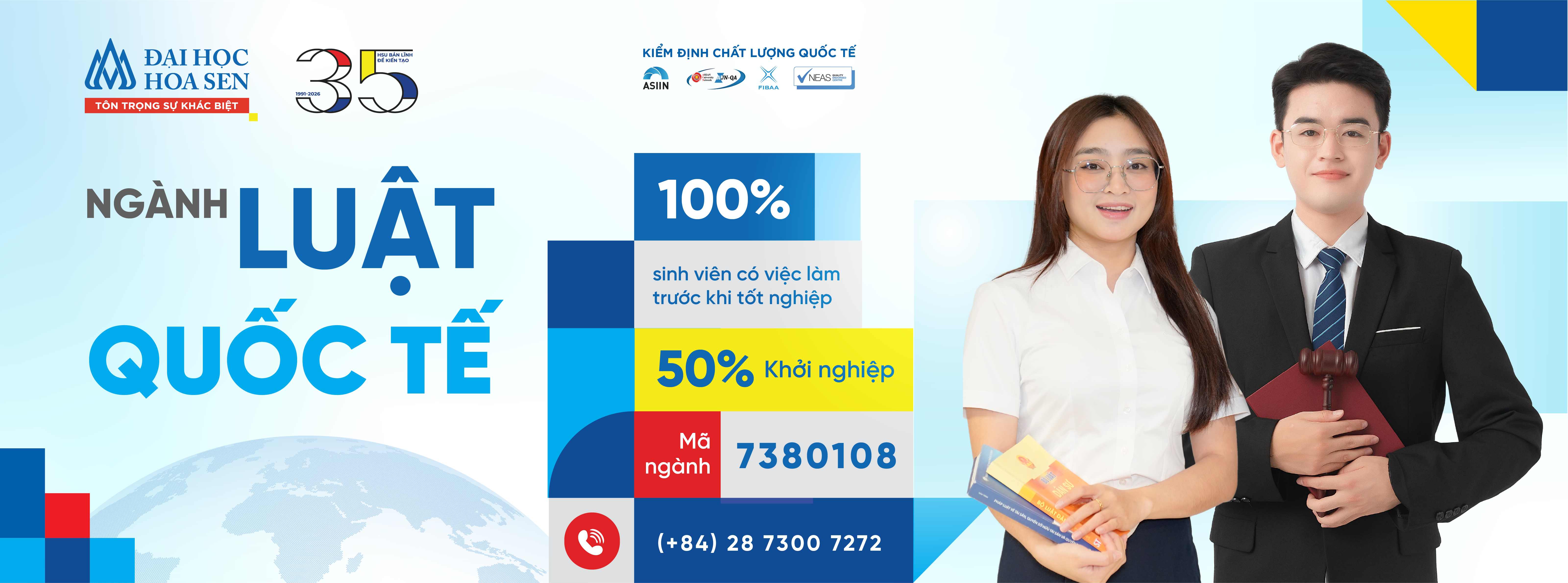 Ngành Luật quốc tế: 100% sinh viên có việc làm trước tốt nghiệp năm 2026