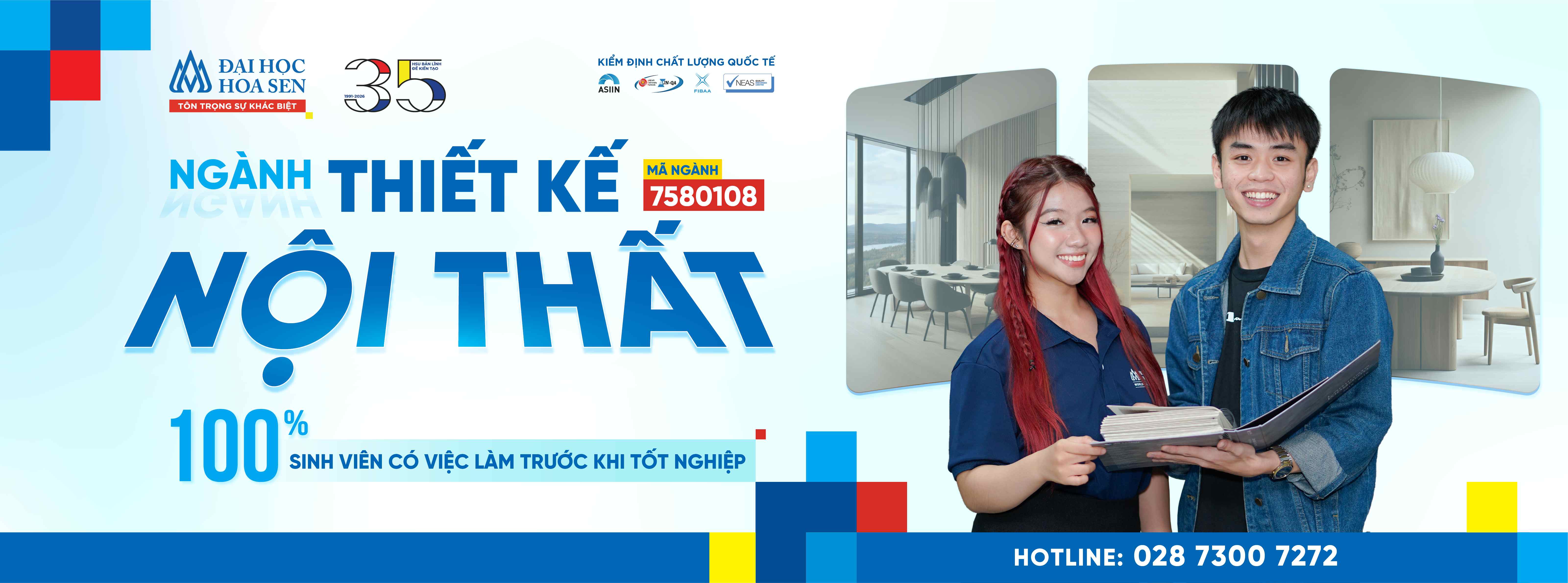 Ngành Thiết kế nội thất Đại học Hoa Sen - Tuyển sinh 2026