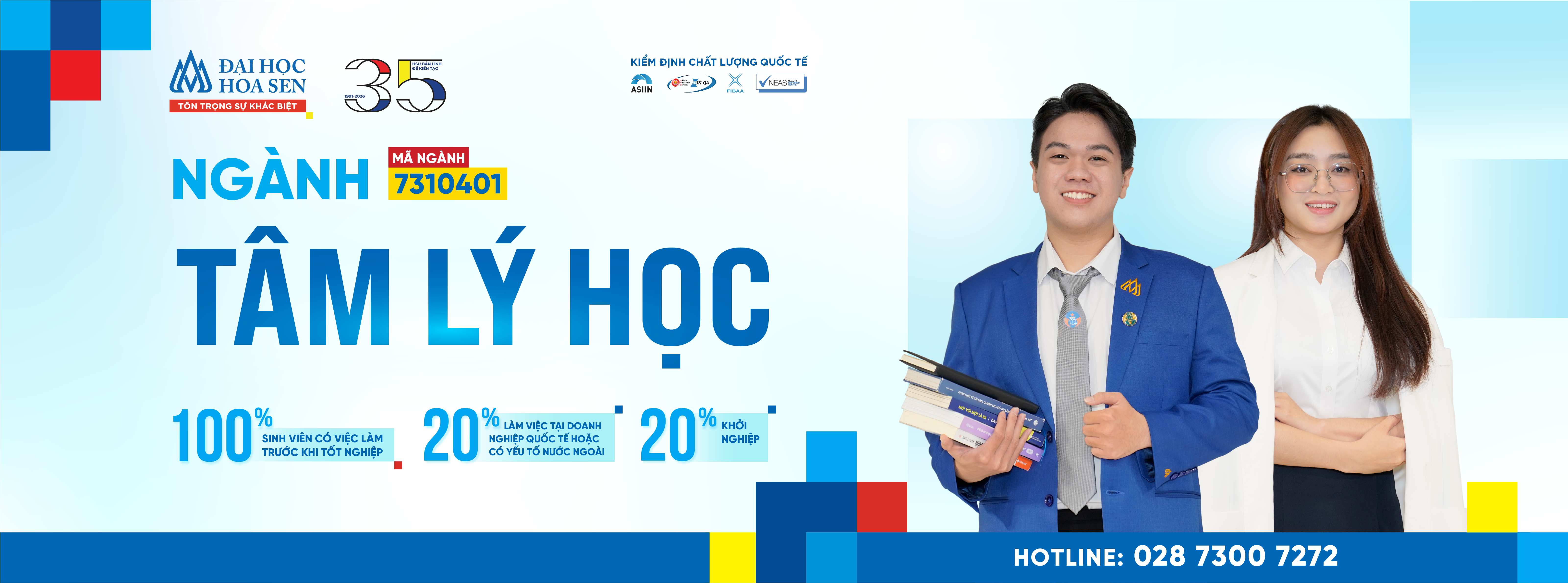 Ngành Tâm lý học Đại học Hoa Sen - Tuyển sinh 2026