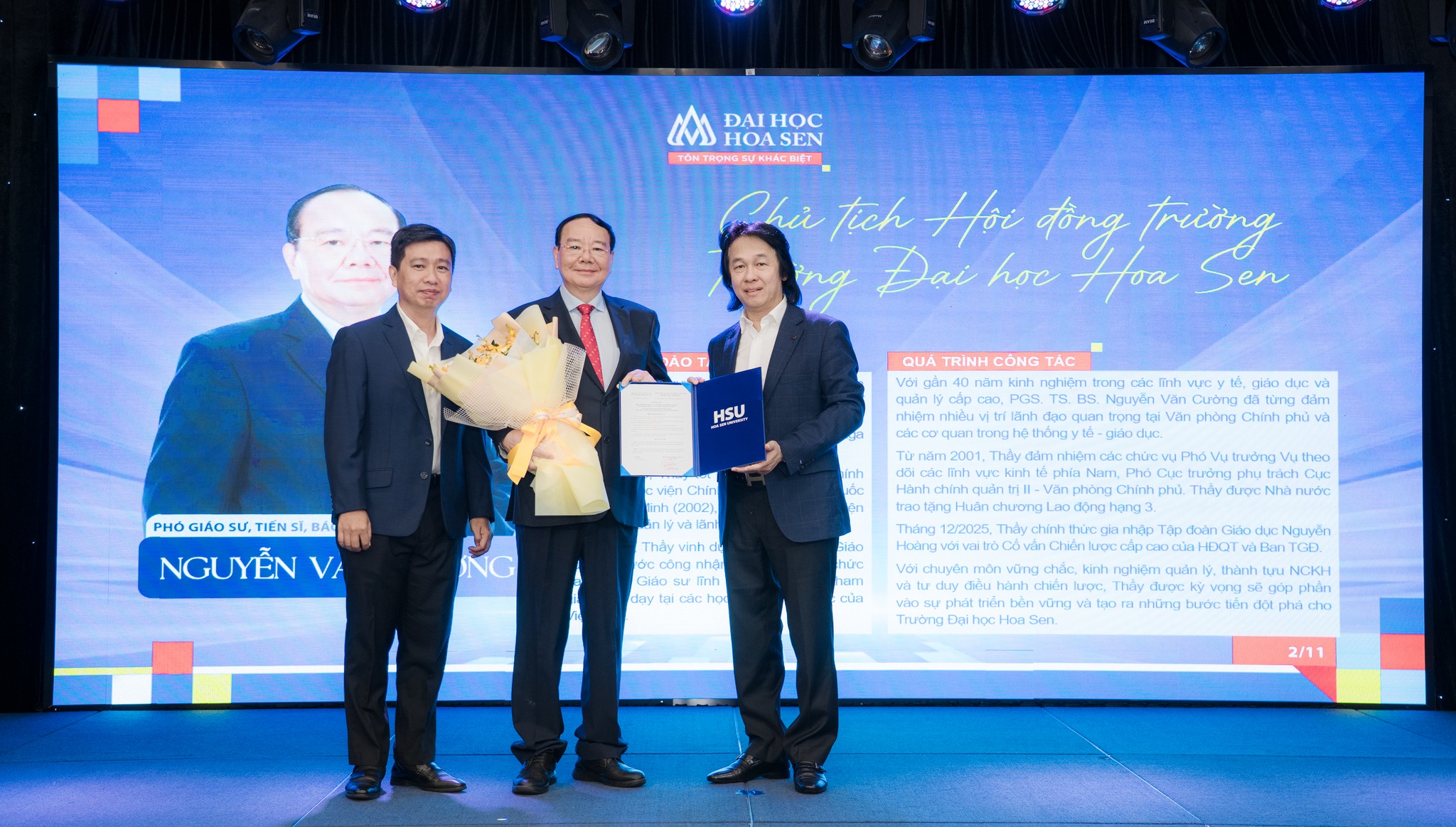 Trường Đại học Hoa Sen bổ nhiệm Chủ tịch Hội đồng Trường và Hiệu trưởng: Dấu mốc quản trị cho giai đoạn phát triển mới