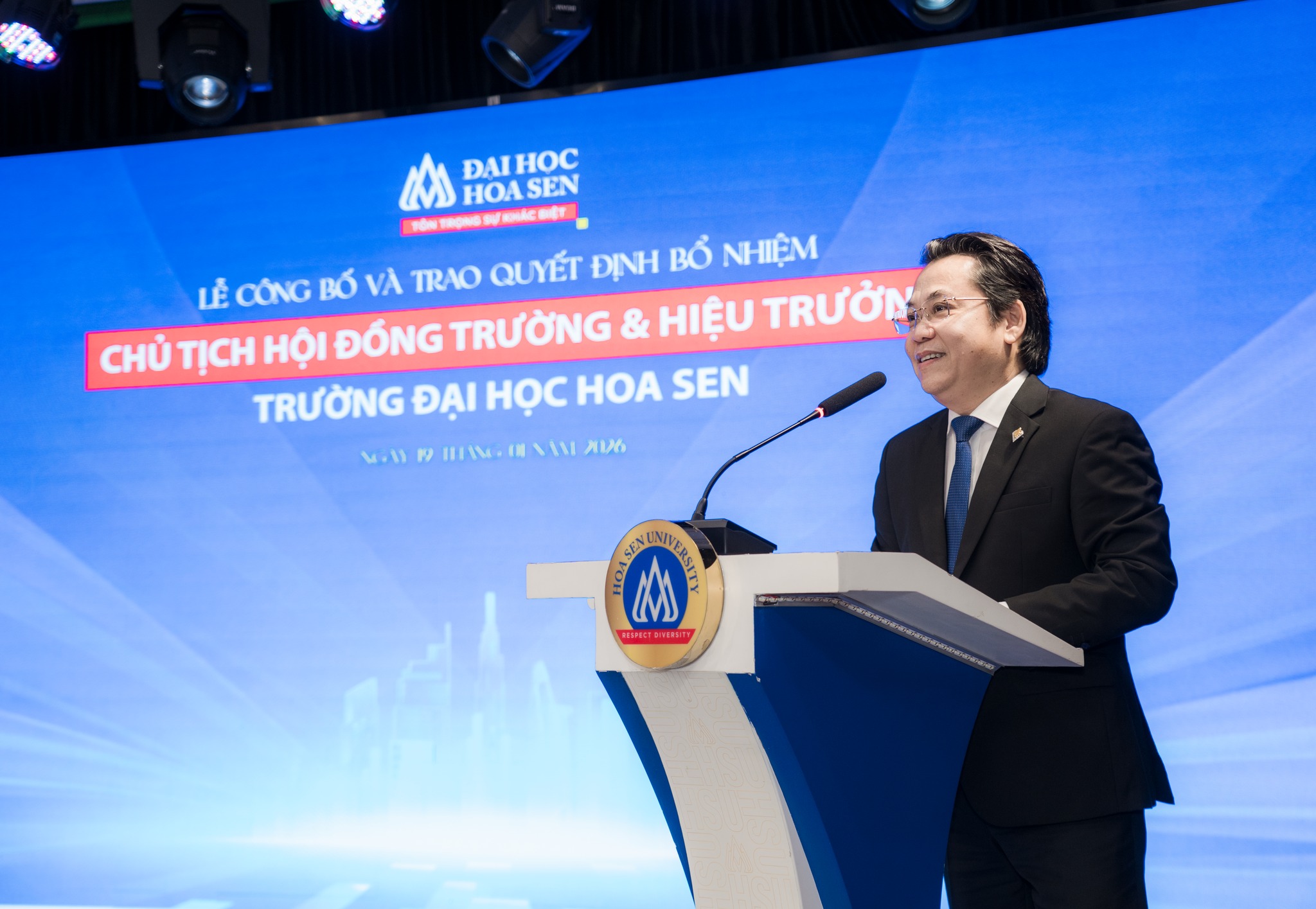 Trường Đại học Hoa Sen bổ nhiệm Chủ tịch Hội đồng Trường và Hiệu trưởng: Dấu mốc quản trị cho giai đoạn phát triển mới