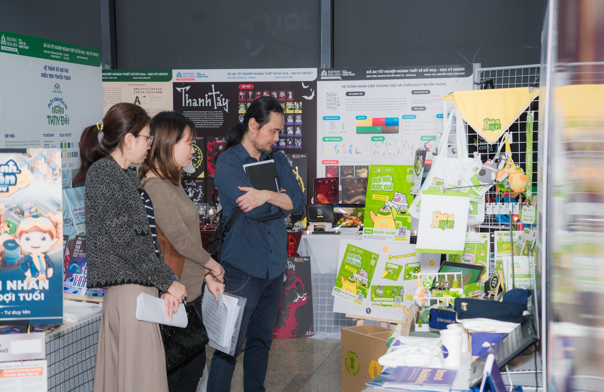 Khám phá không gian sáng tạo của sinh viên Thiết kế đồ họa và Nghệ thuật số HSU