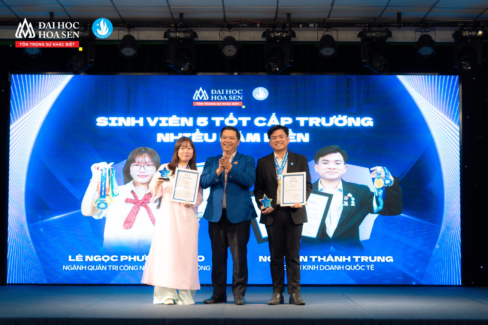 Lễ vinh danh sinh viên 5 tốt Đại học Hoa Sen, năm học 2024-2025