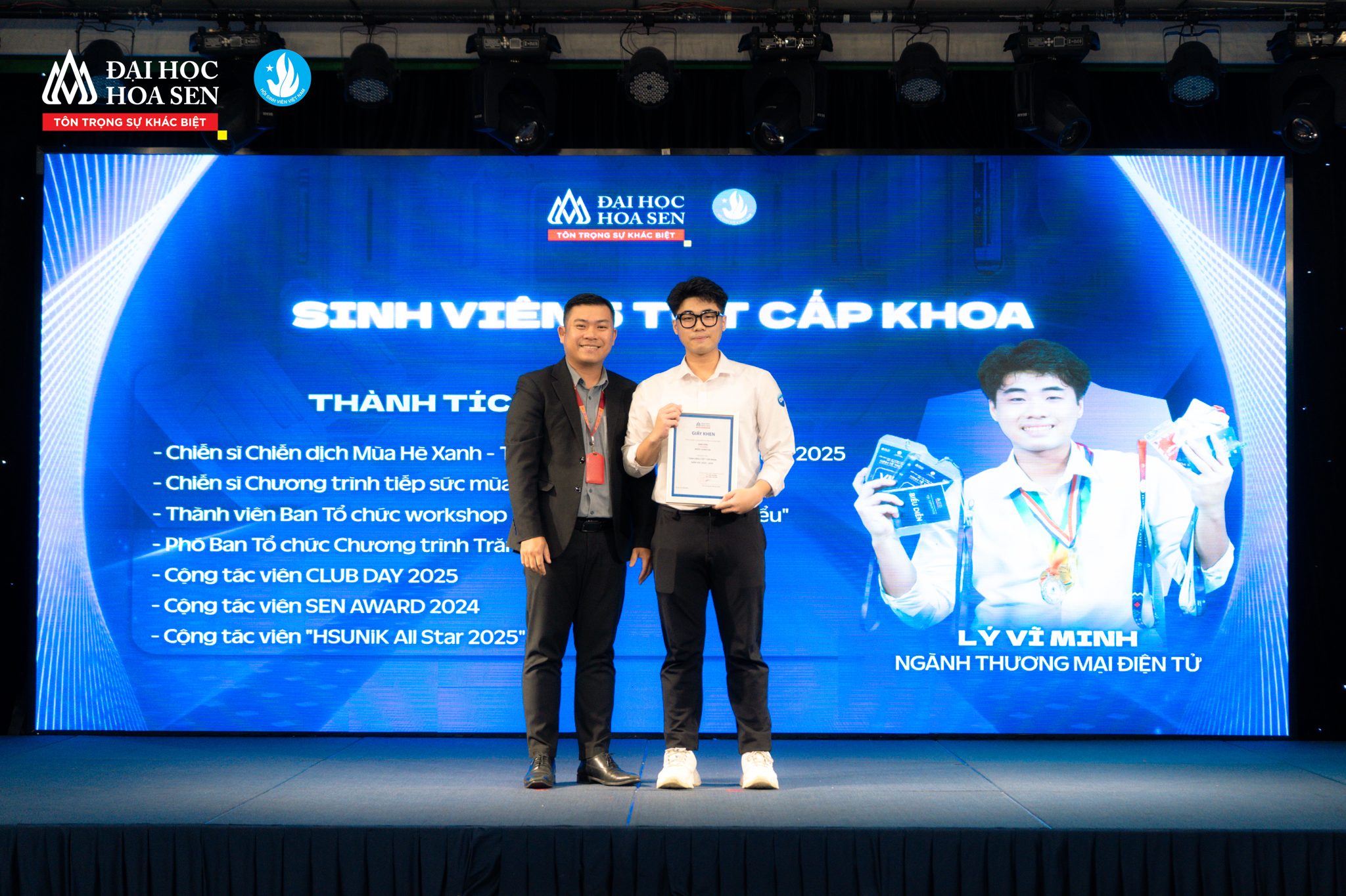 Lễ vinh danh sinh viên 5 tốt Đại học Hoa Sen, năm học 2024-2025