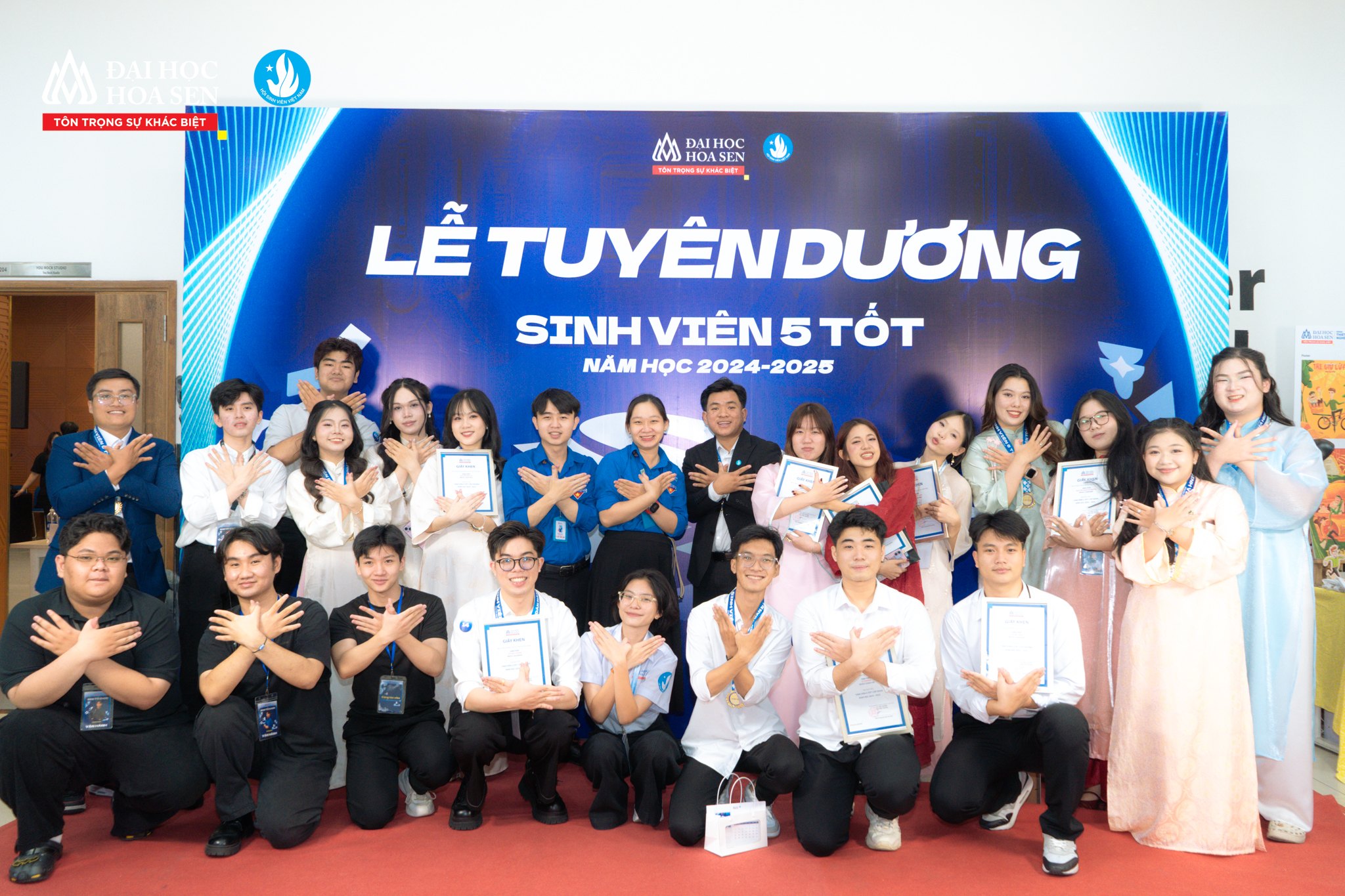 Lễ vinh danh sinh viên 5 tốt Đại học Hoa Sen, năm học 2024-2025