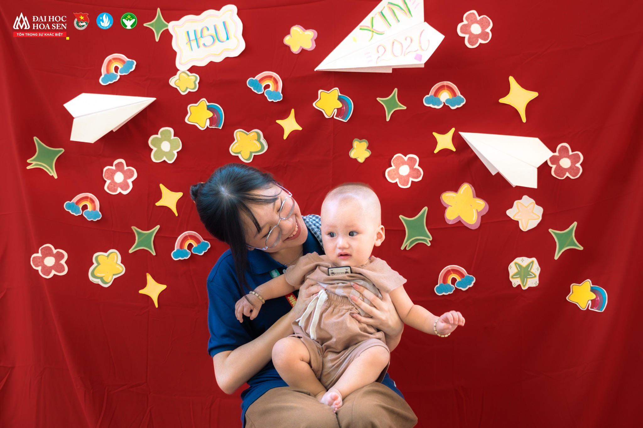 Rực rỡ sắc xuân với photobooth đặc biệt trong chiến dịch Xuân Tình nguyện 2026 của HSU