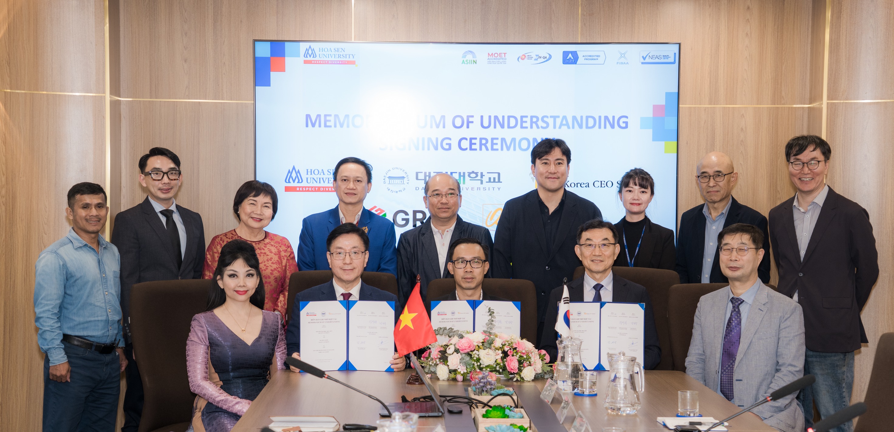 Đại học Hoa Sen ký kết hợp tác với Đại học Daejin và Korea CEO Summit, mở rộng cơ hội kết nối quốc tế cho sinh viên