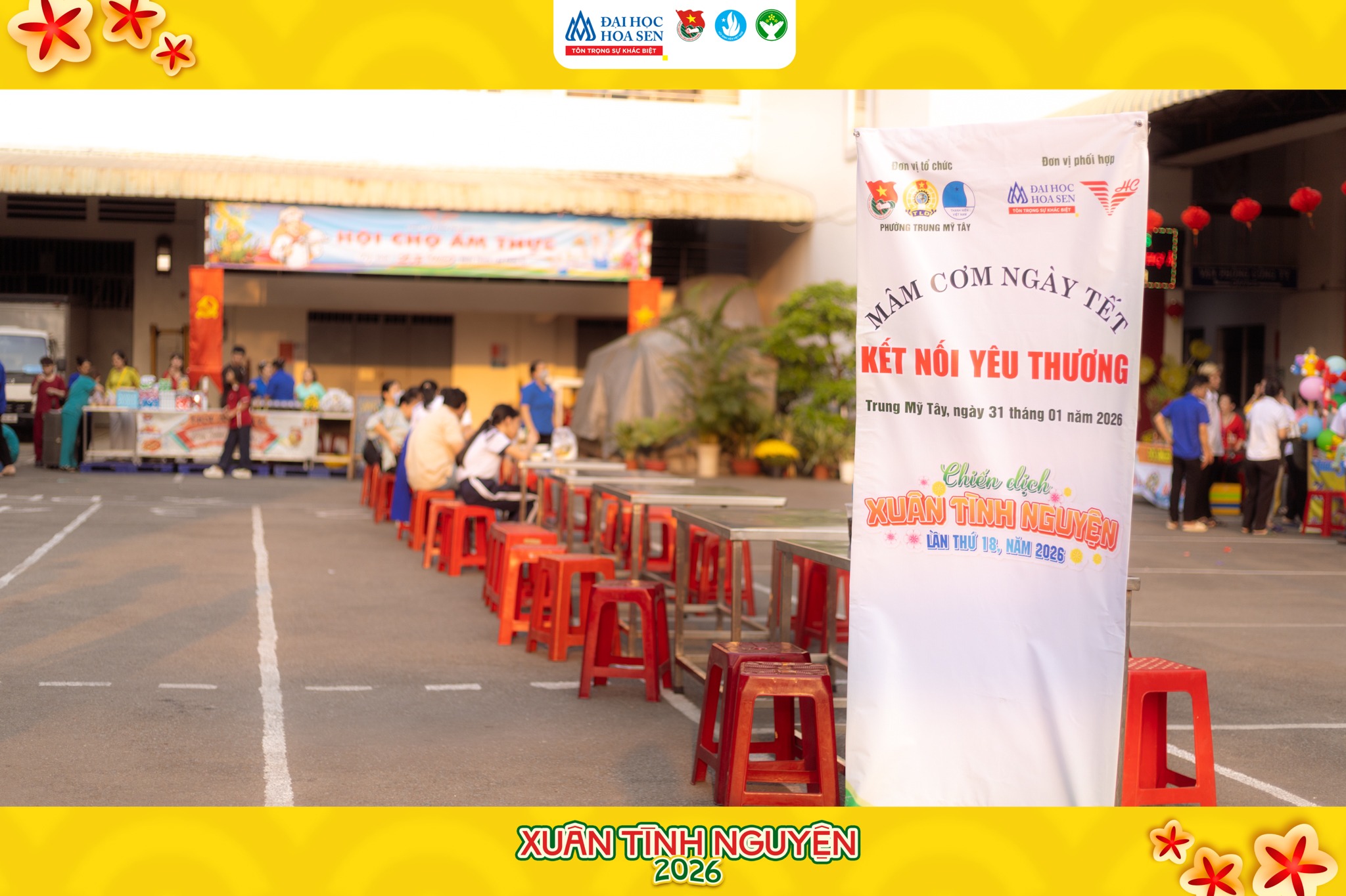 Xuân Tình Nguyện HSU 2026 mang “Nụ cười sau giờ tan ca” đến phường Trung Mỹ Tây