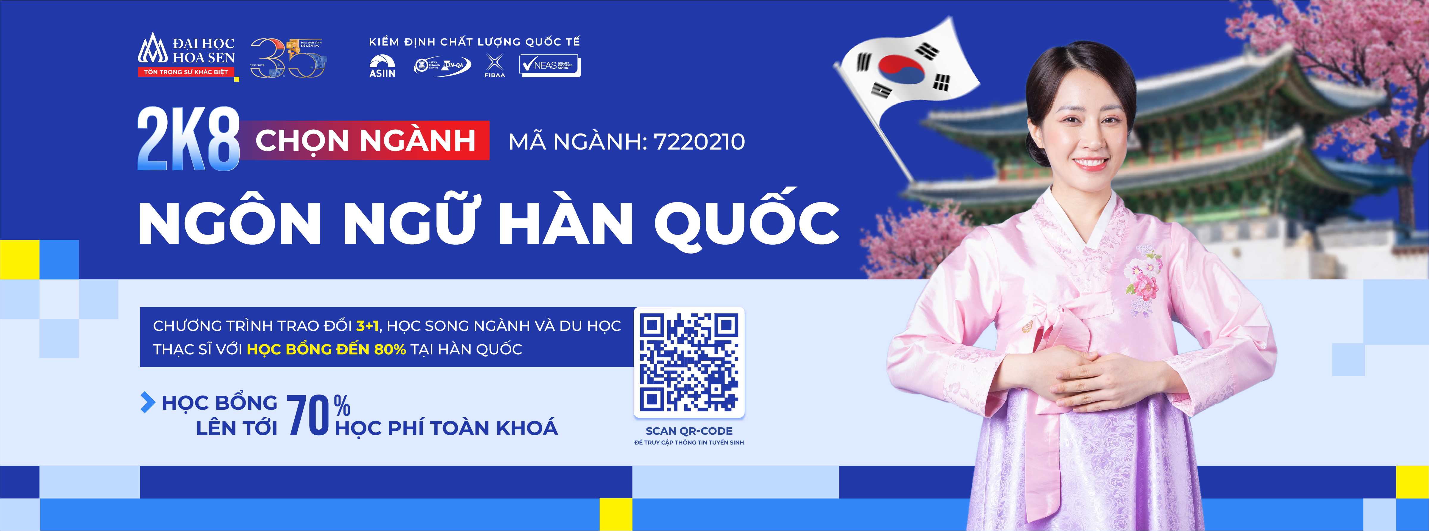 2k8 chọn ngành Ngôn ngữ Hàn Quốc