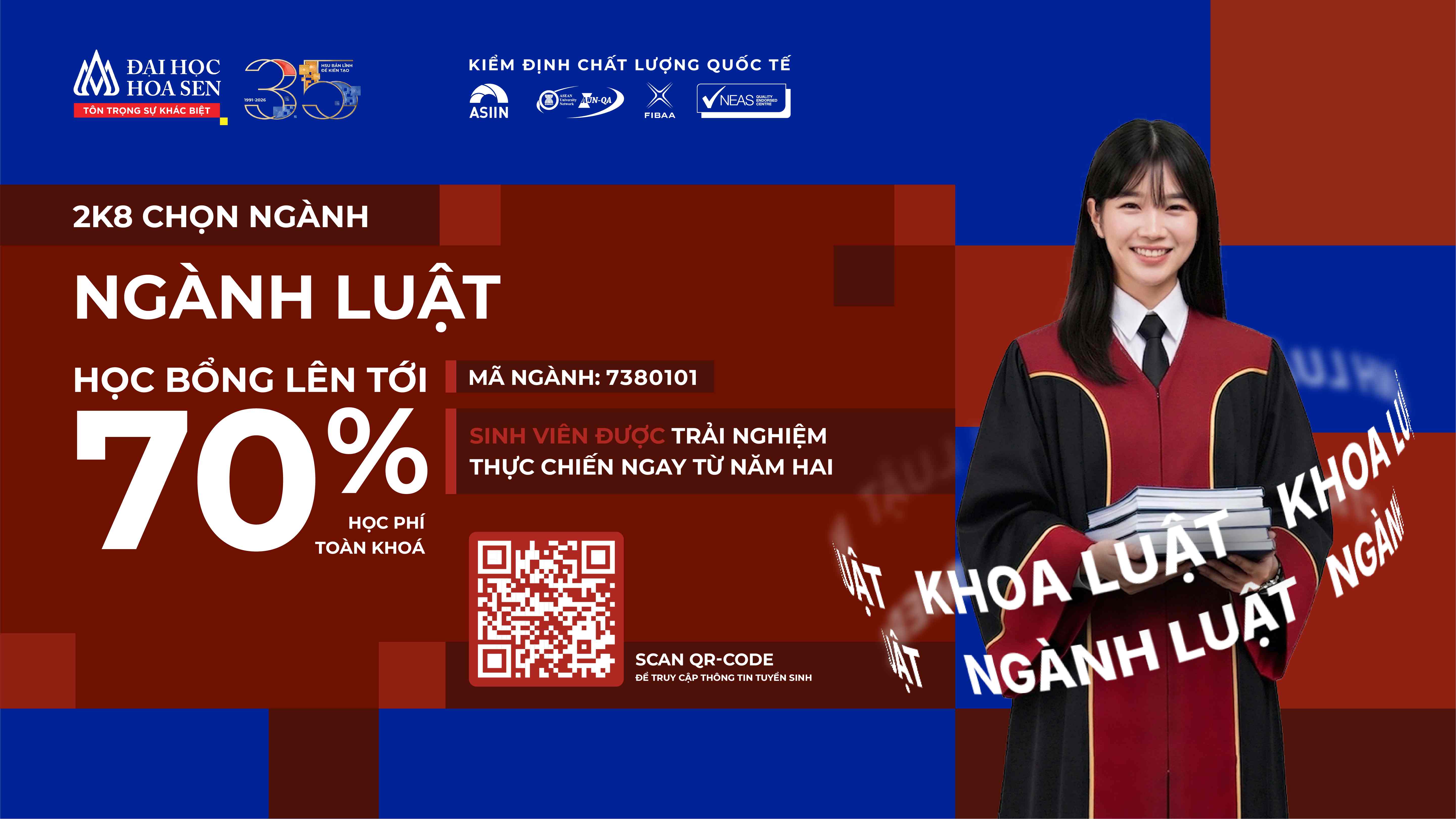 Ngành Luật HSU tuyển sinh