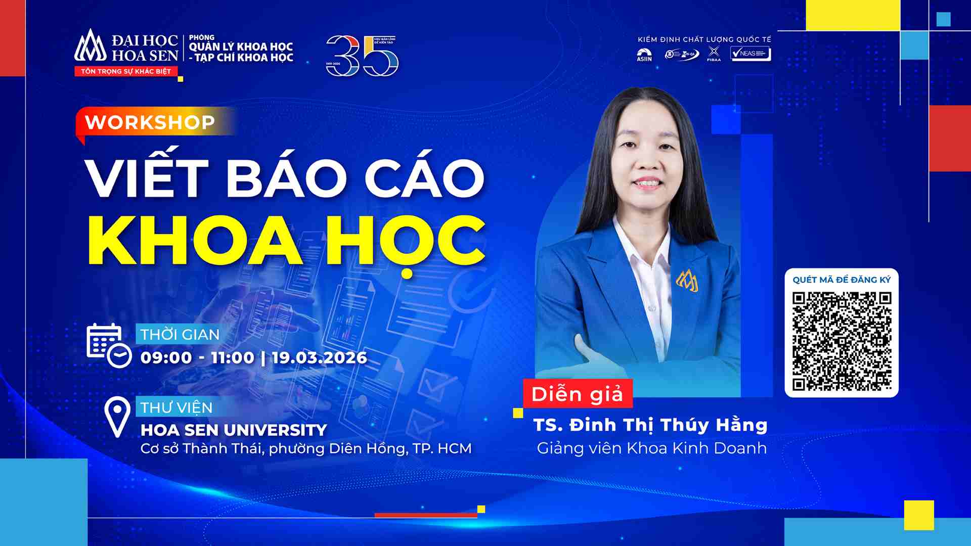 Workshop “Viết báo cáo khoa học”: nâng tầm kỹ năng nghiên cứu