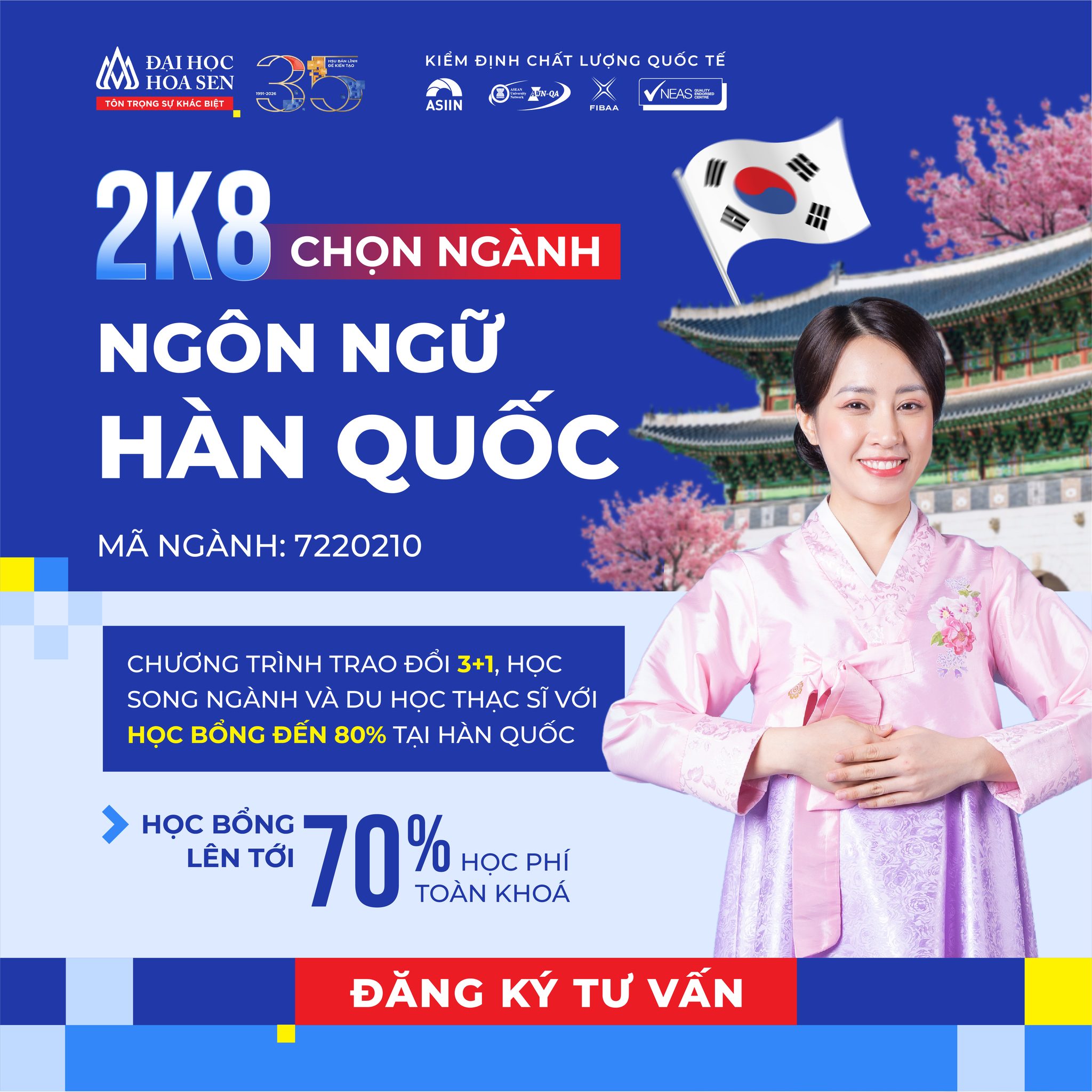 Vì sao ngày càng nhiều thí sinh lựa chọn ngành Ngôn ngữ Hàn Quốc?