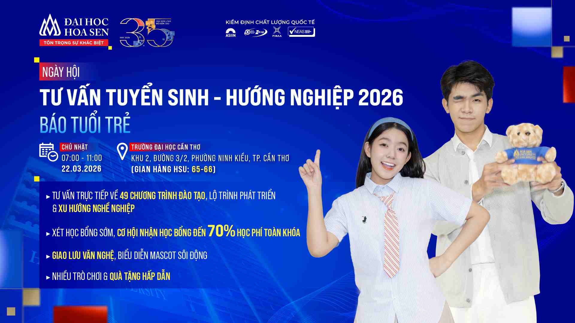 Giải mã ngành học, chọn đúng nghề tại Ngày hội tư vấn Hướng nghiệp 2026 Báo Tuổi trẻ
