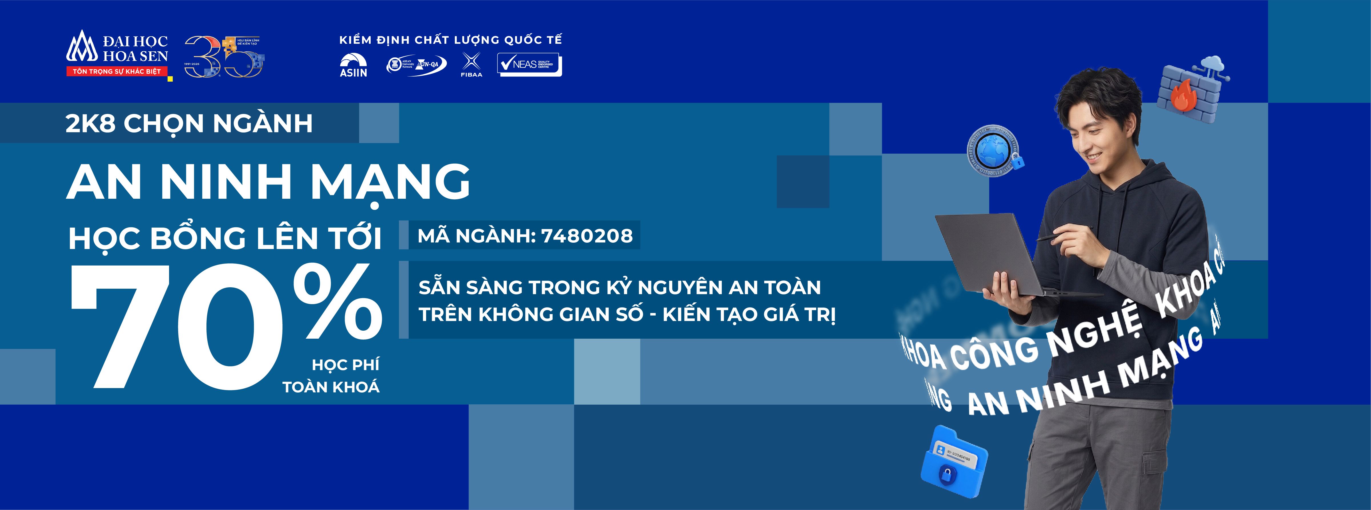 2K8 chọn ngành An ninh mạng HSU – Làm chủ an toàn số trong kỷ nguyên công nghệ