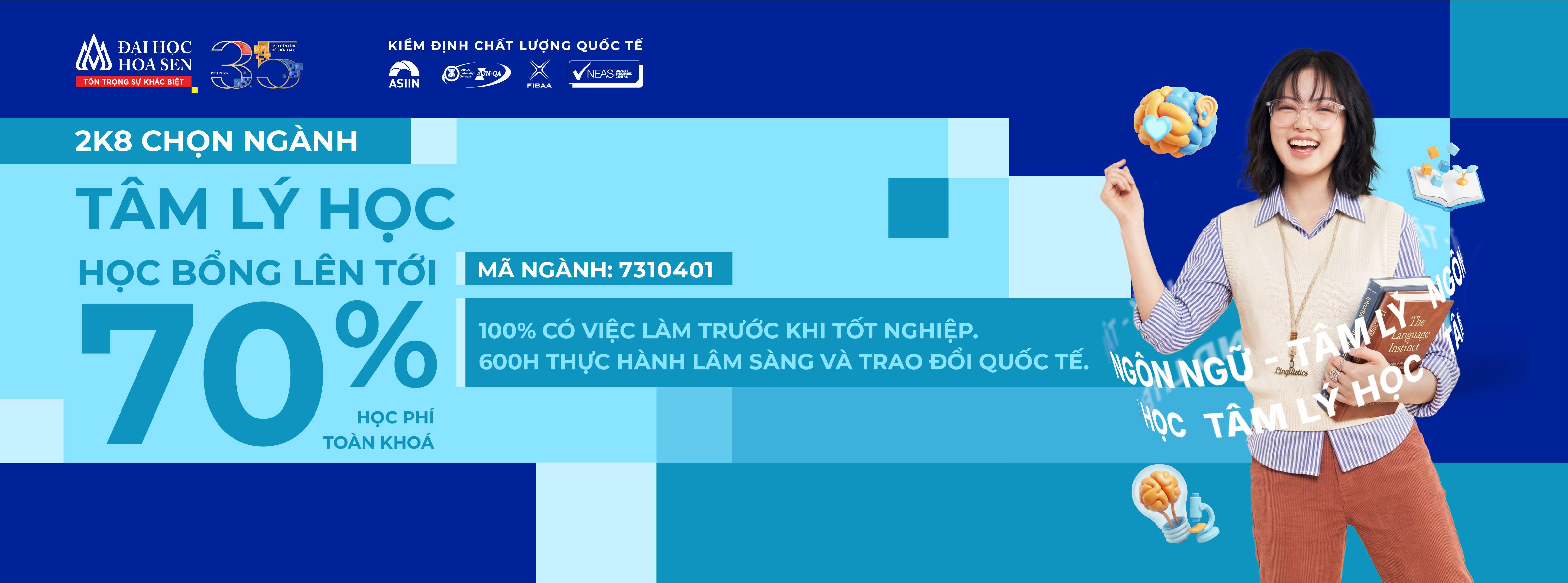 Ngành Tâm lý học HSU tuyển sinh 2026