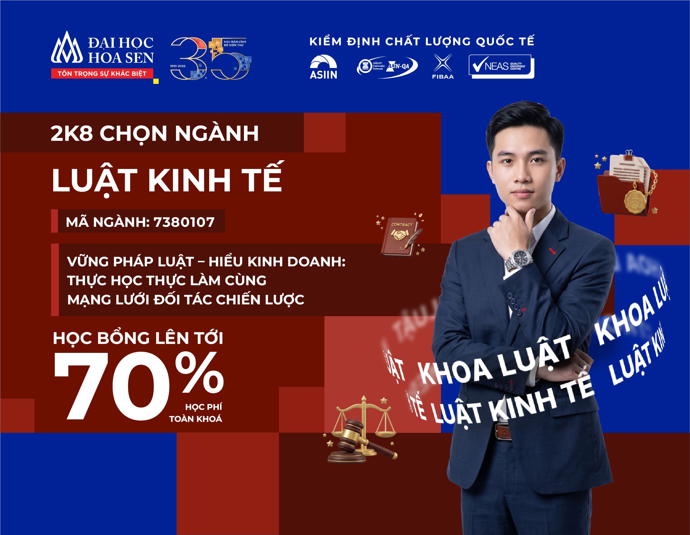 2K8 chọn ngành Luật Kinh tế Đại học Hoa Sen: hiểu luật trong dòng chảy kinh doanh hiện đại