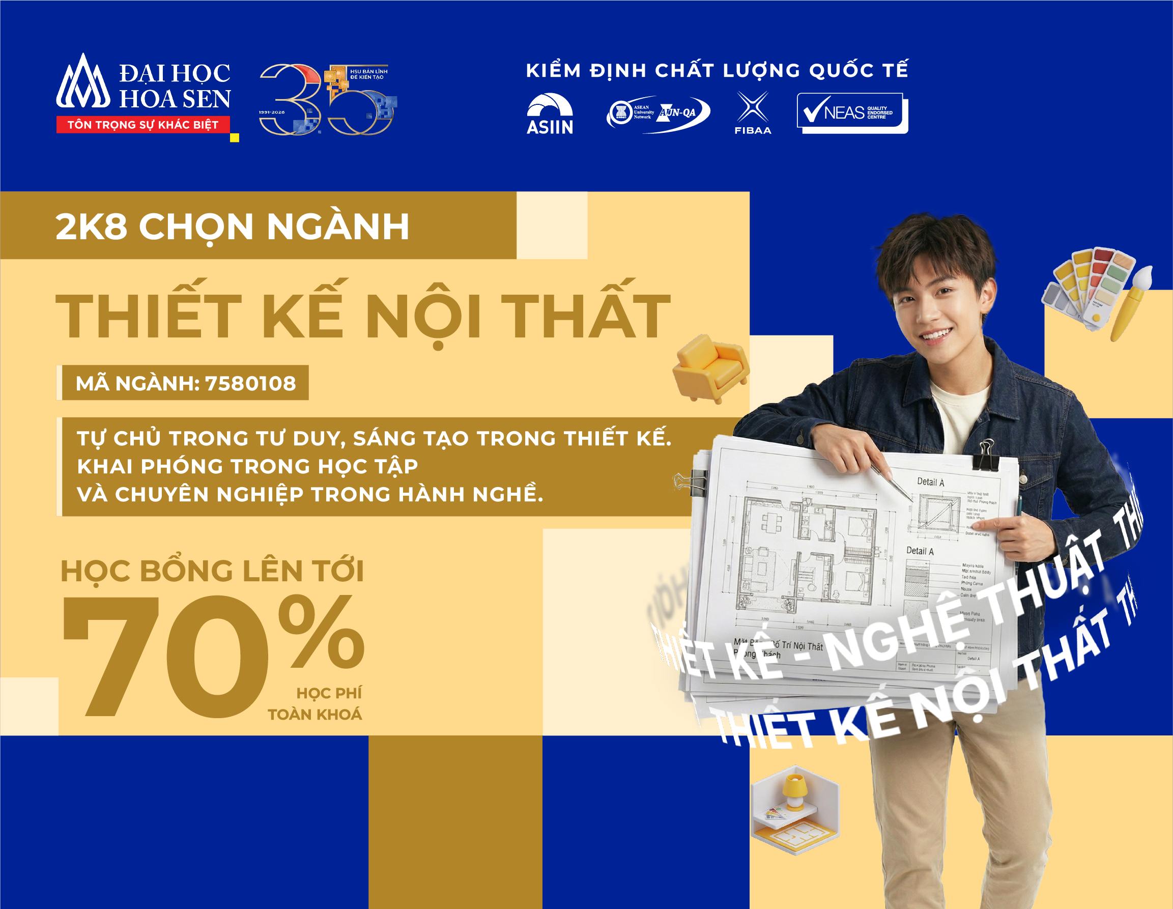 2K8 chọn ngành Thiết kế nội thất HSU – Kiến tạo không gian, dẫn lối phong cách sống
