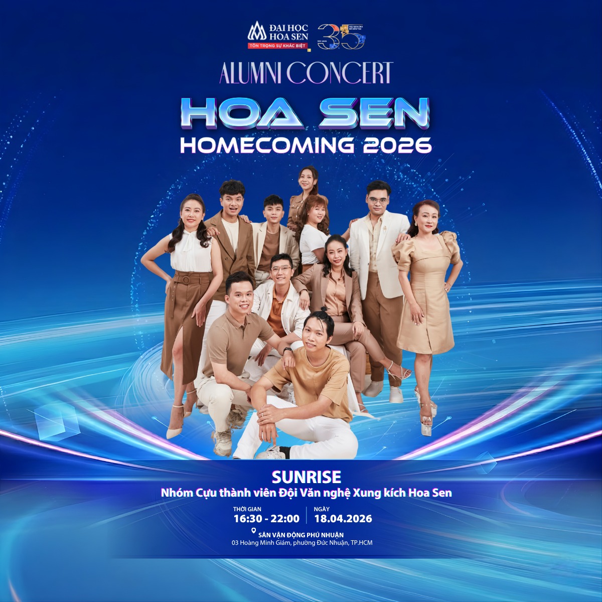 Alumni Concert – Hoa Sen Homecoming 2026: Không gian kết nối, nơi cảm xúc được lan tỏa