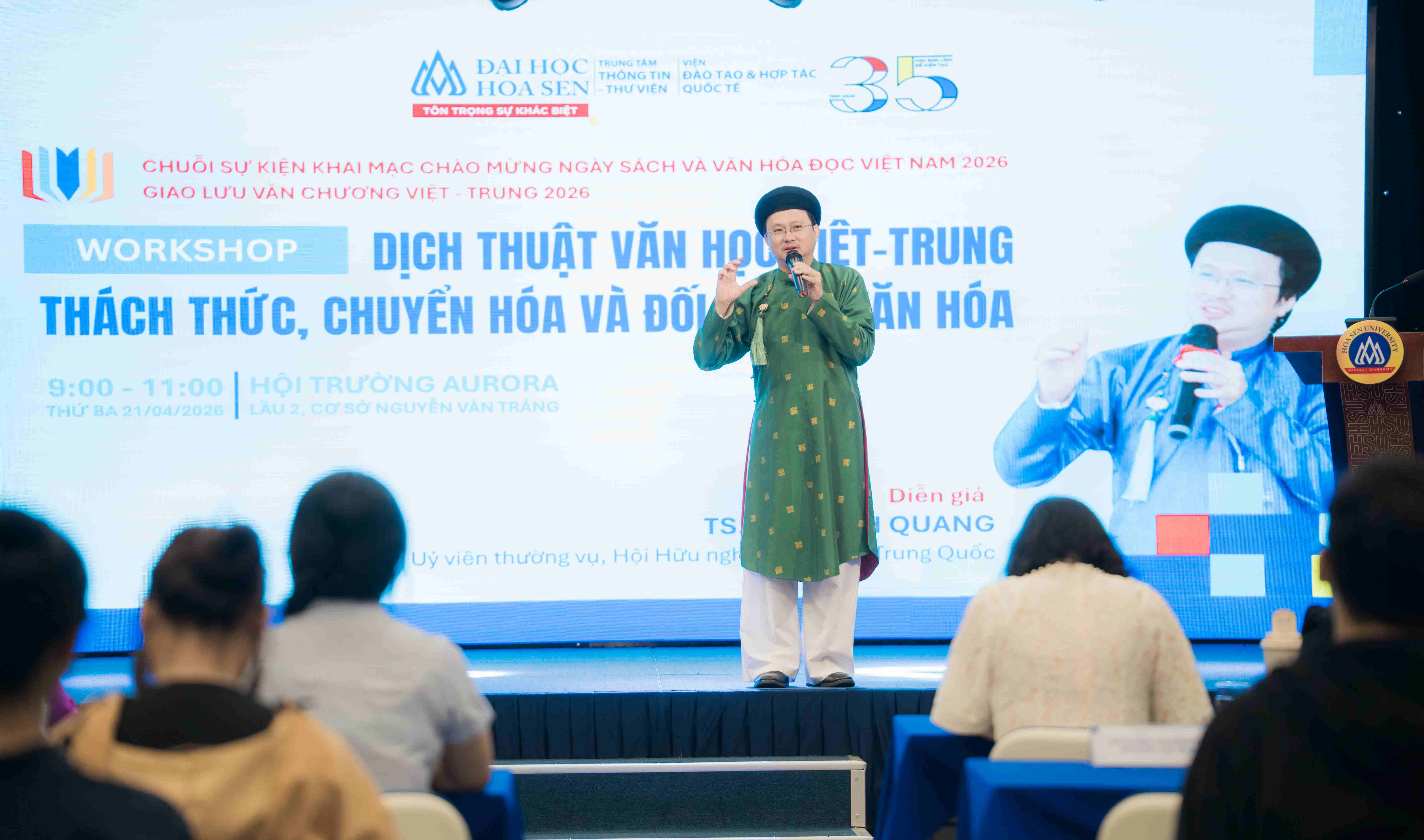 Chuỗi sự kiện Ngày Sách và Văn hóa đọc Việt Nam lần V tại HSU: Lan tỏa tri thức, kết nối văn chương Việt – Trung