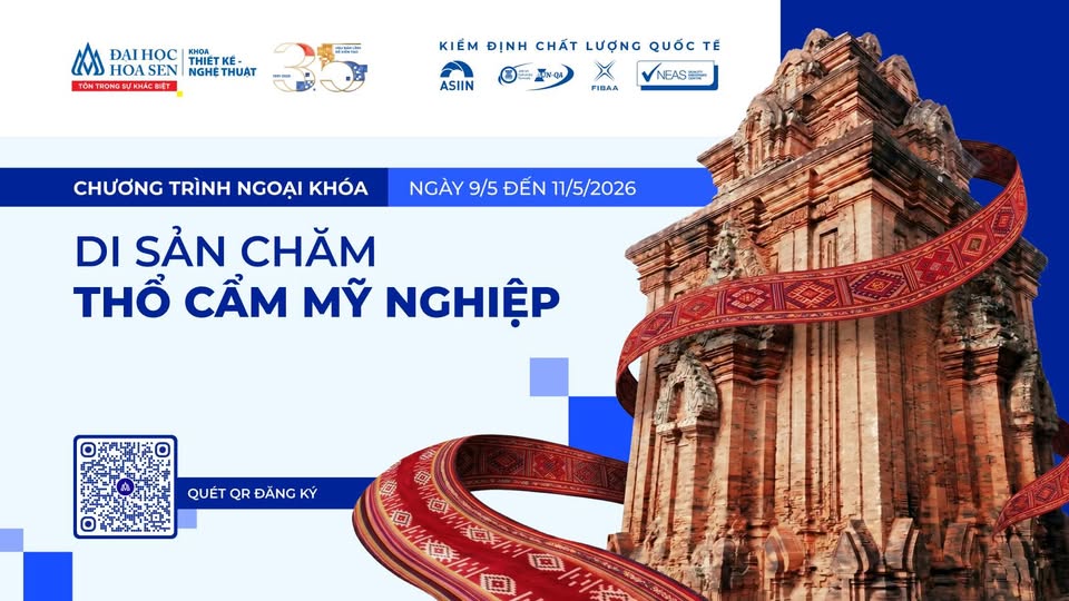 Chương trình ngoại khóa di sản Chăm – Thổ cẩm Mỹ Nghiệp