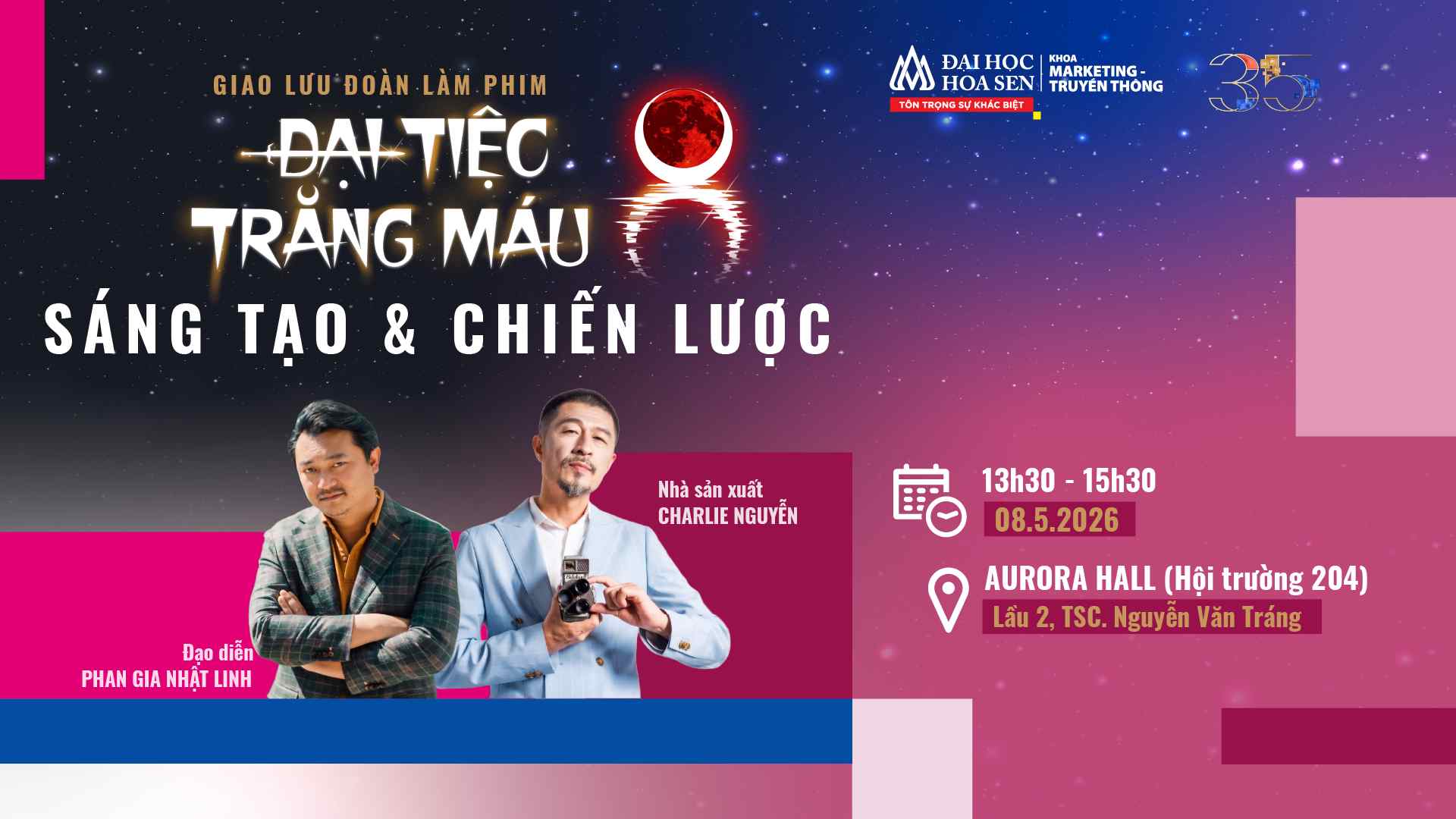 Sinh viên HSU khám phá chuyện làm phim phía sau “Đại tiệc trăng máu”